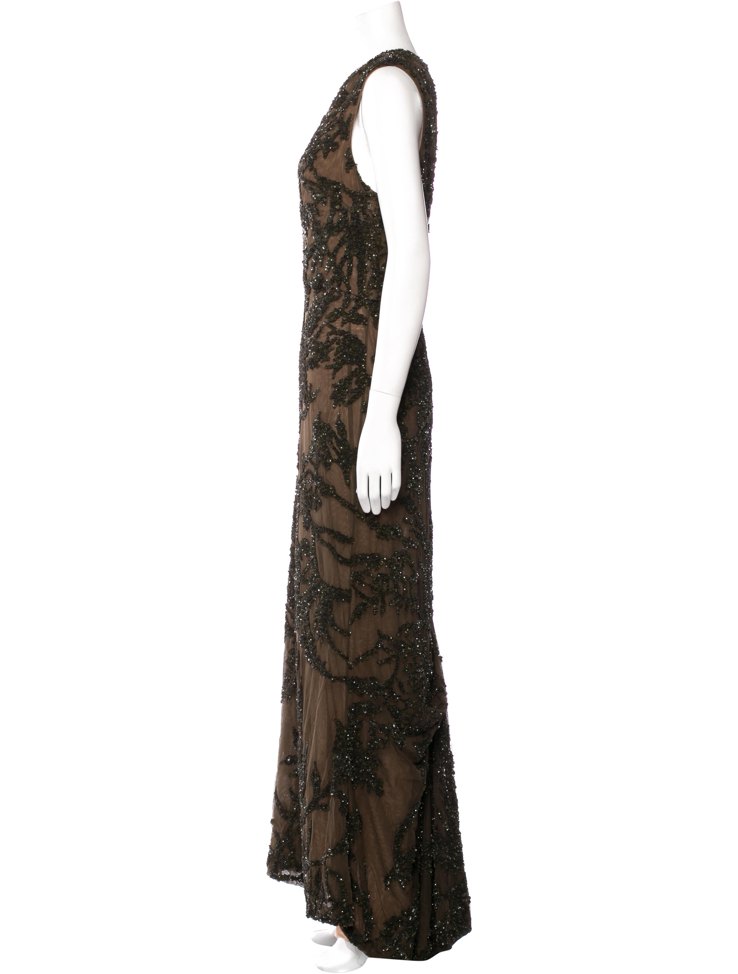 Elie Saab Lace Pattern Long Dress