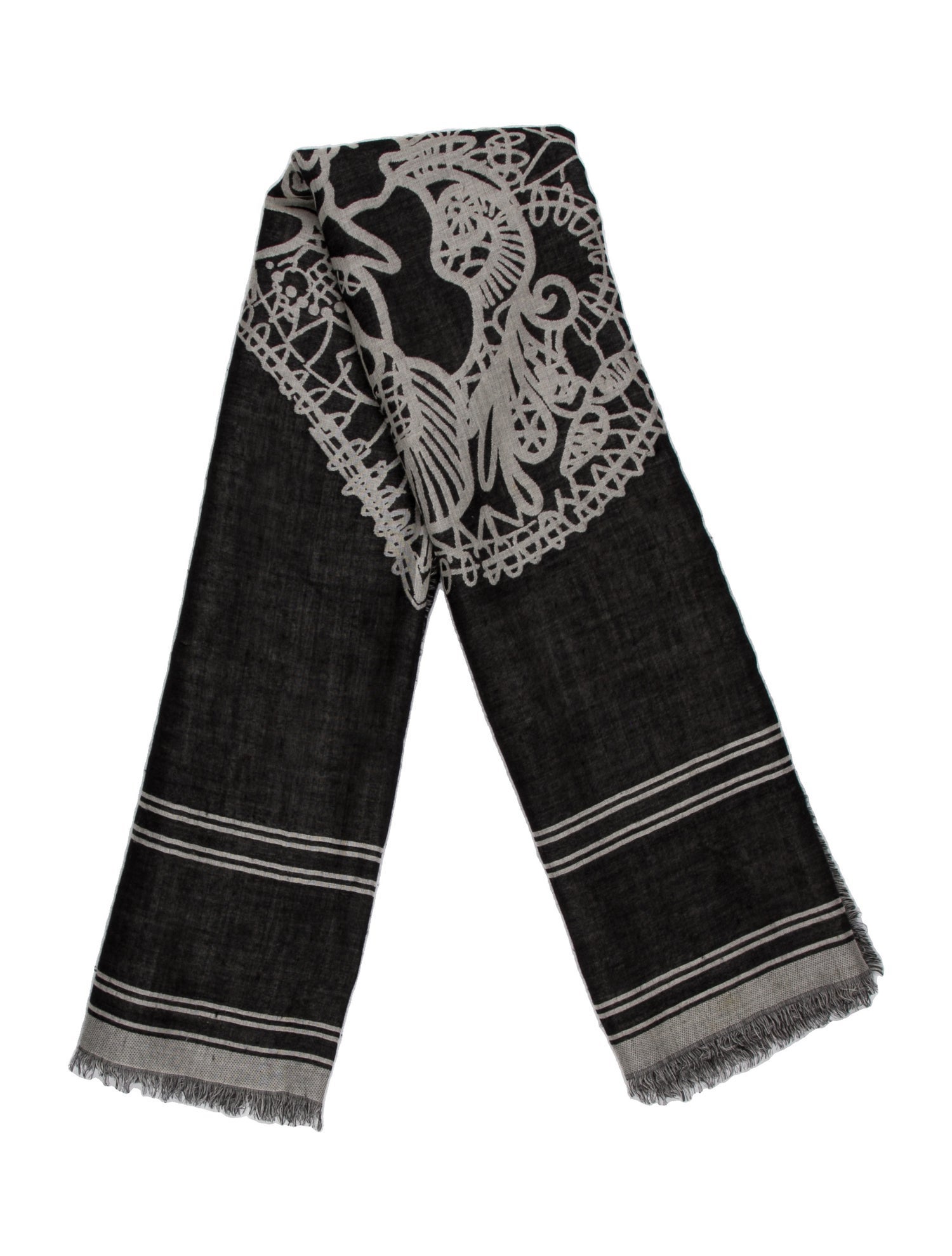 Elie Saab Striped Scarf