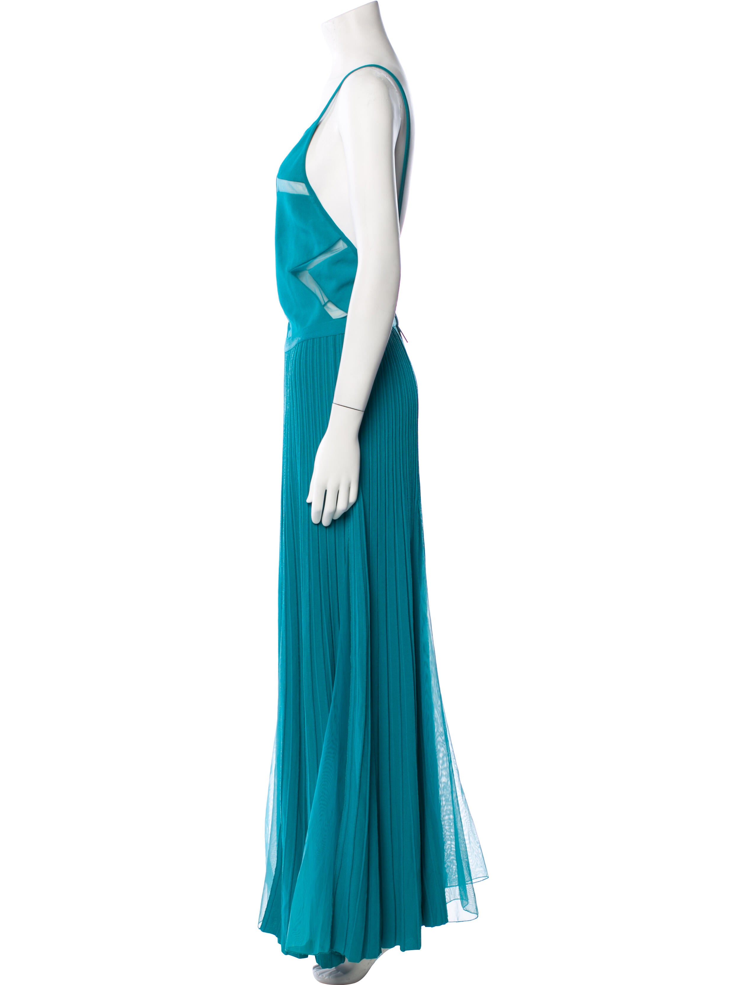 Elie Saab Square Neckline Long Dress