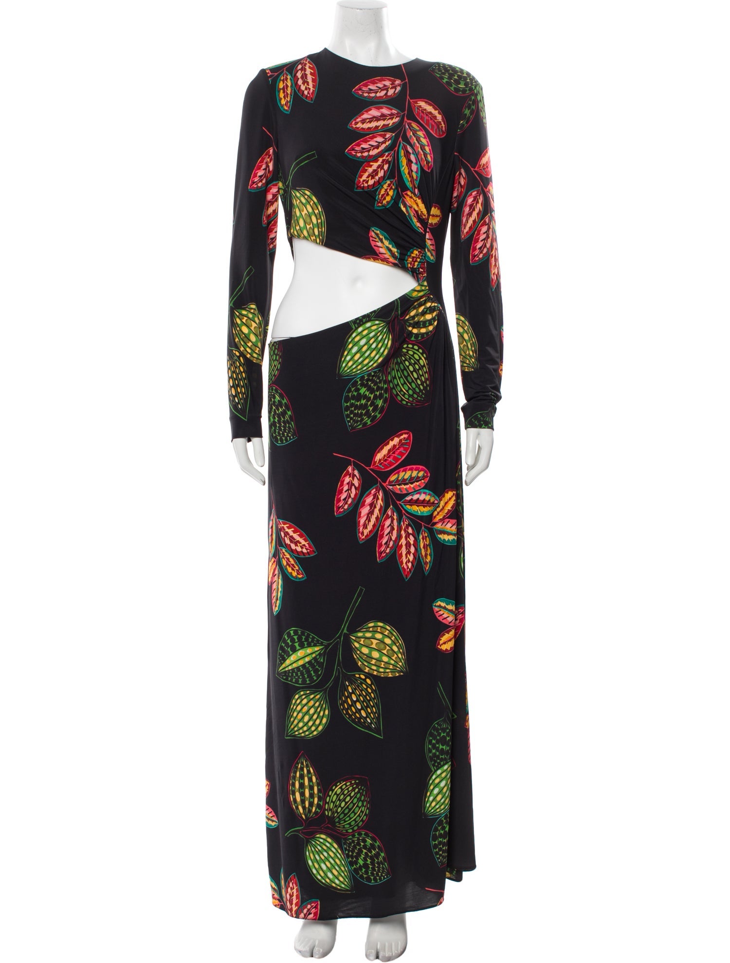 Elie Saab Printed Long Dress
