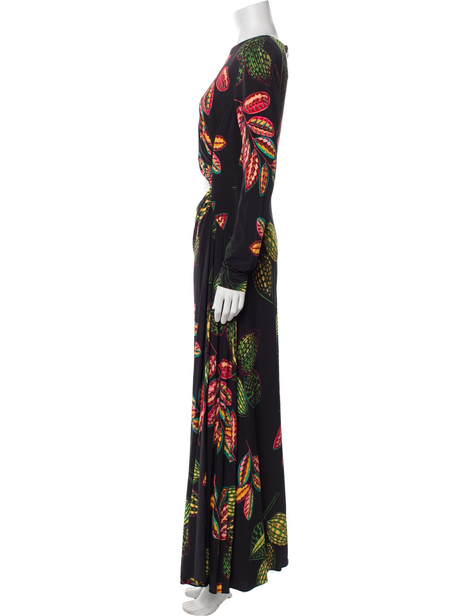 Elie Saab Printed Long Dress