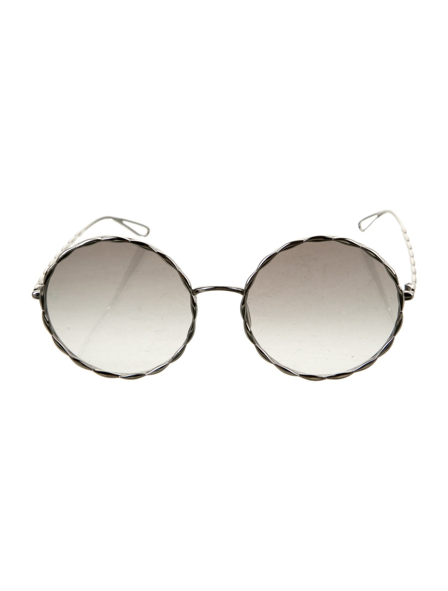 Elie Saab Round Gradient Sunglasses
