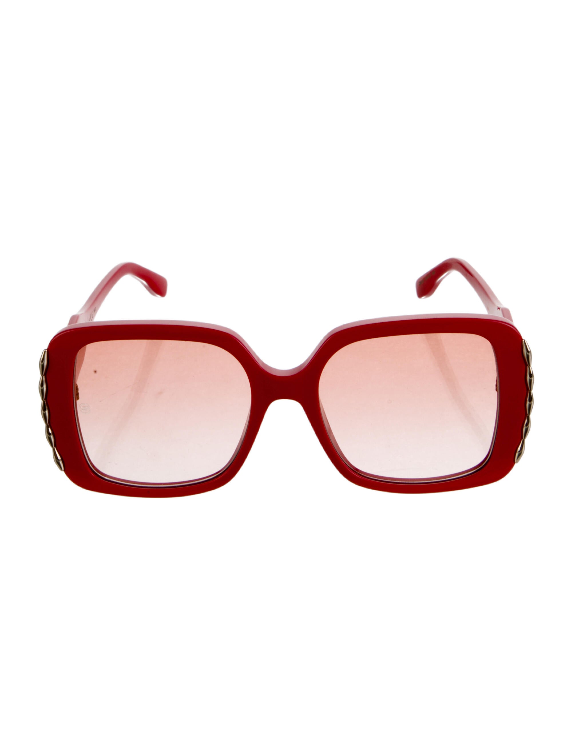 Elie Saab Square Tinted Sunglasses