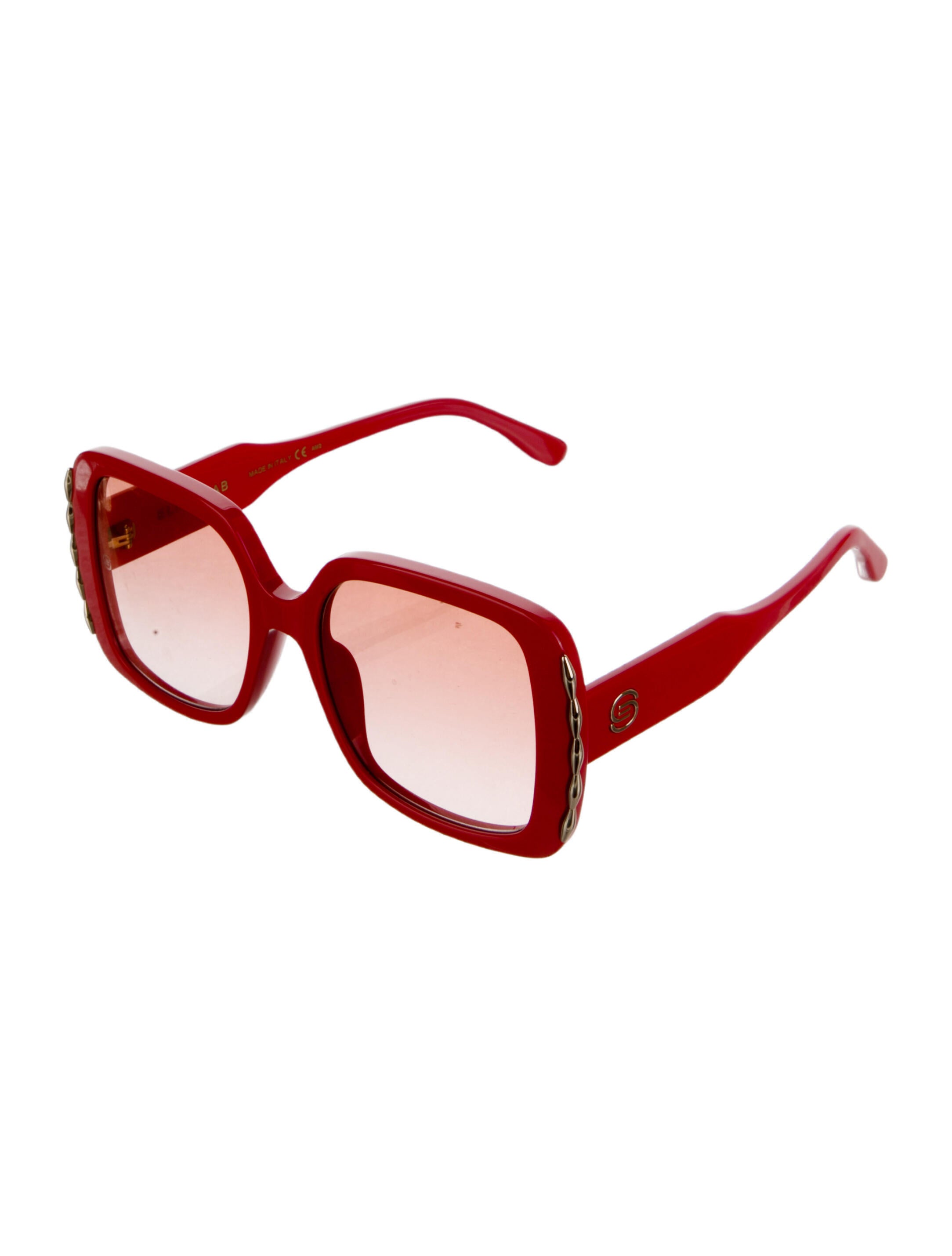 Elie Saab Square Tinted Sunglasses