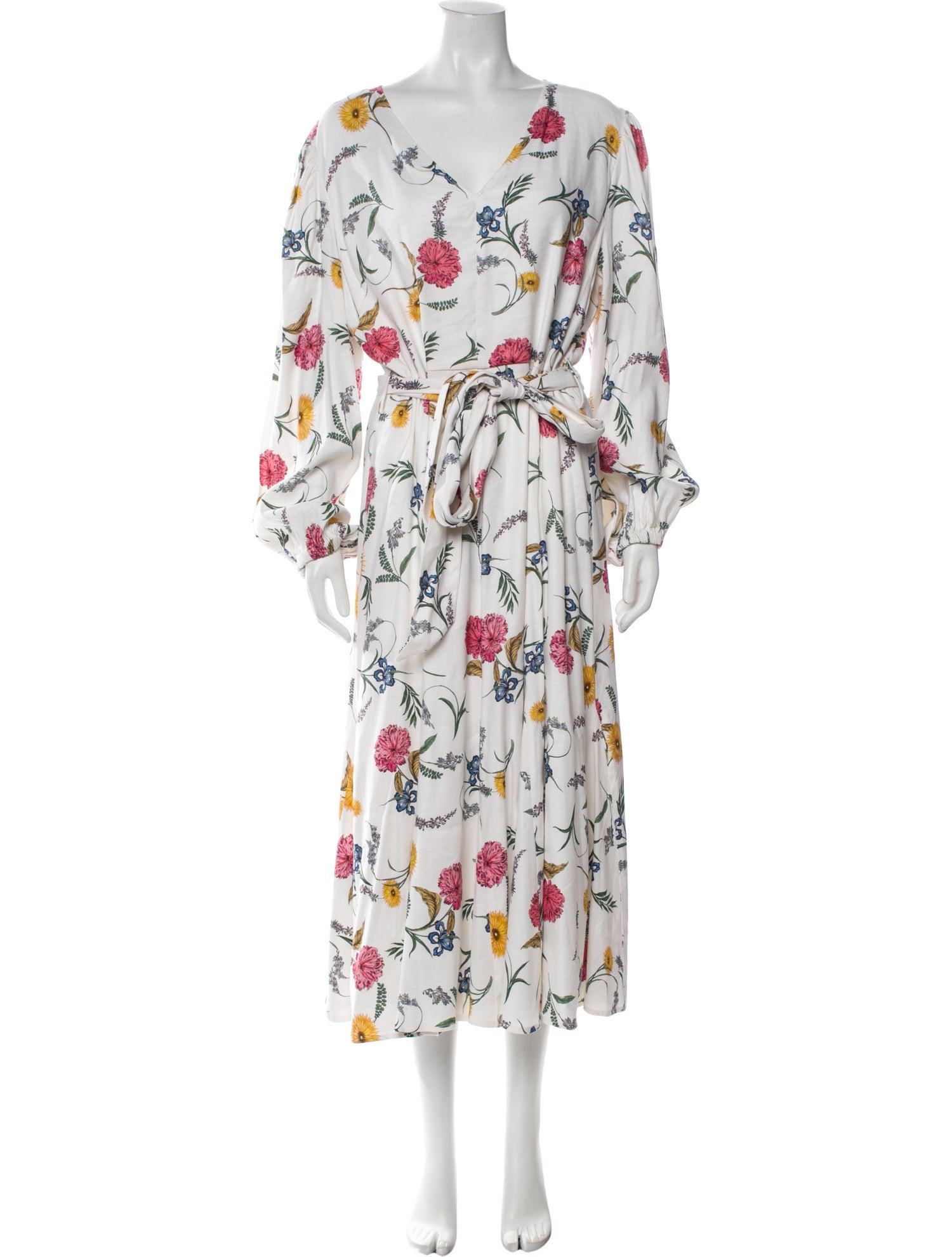 Elie Saab Floral Print Long Dress