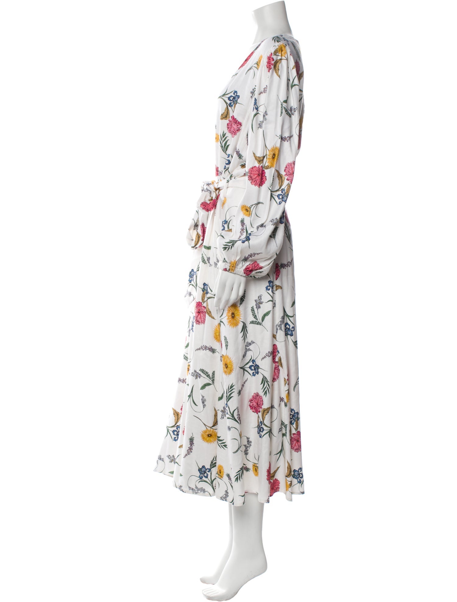 Elie Saab Floral Print Long Dress