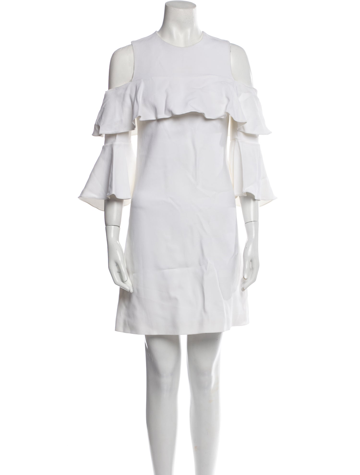 Elie Saab Crew Neck Mini Dress