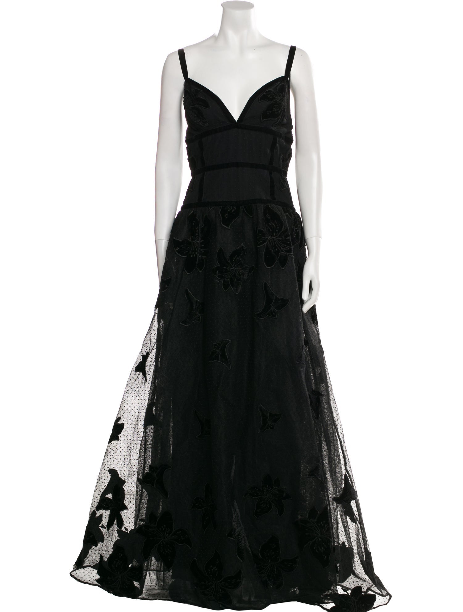 Elie Saab Lace Pattern Long Dress