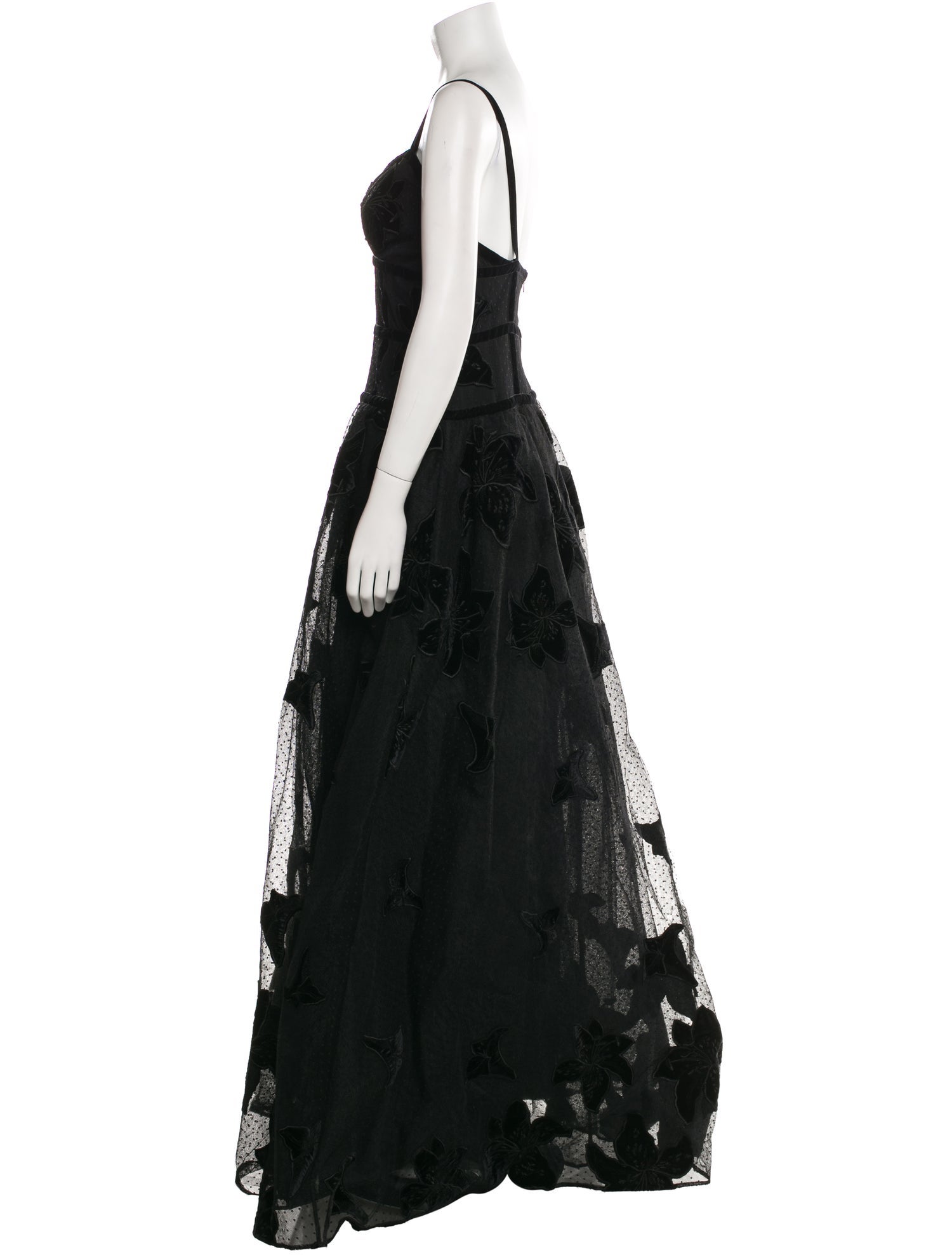 Elie Saab Lace Pattern Long Dress