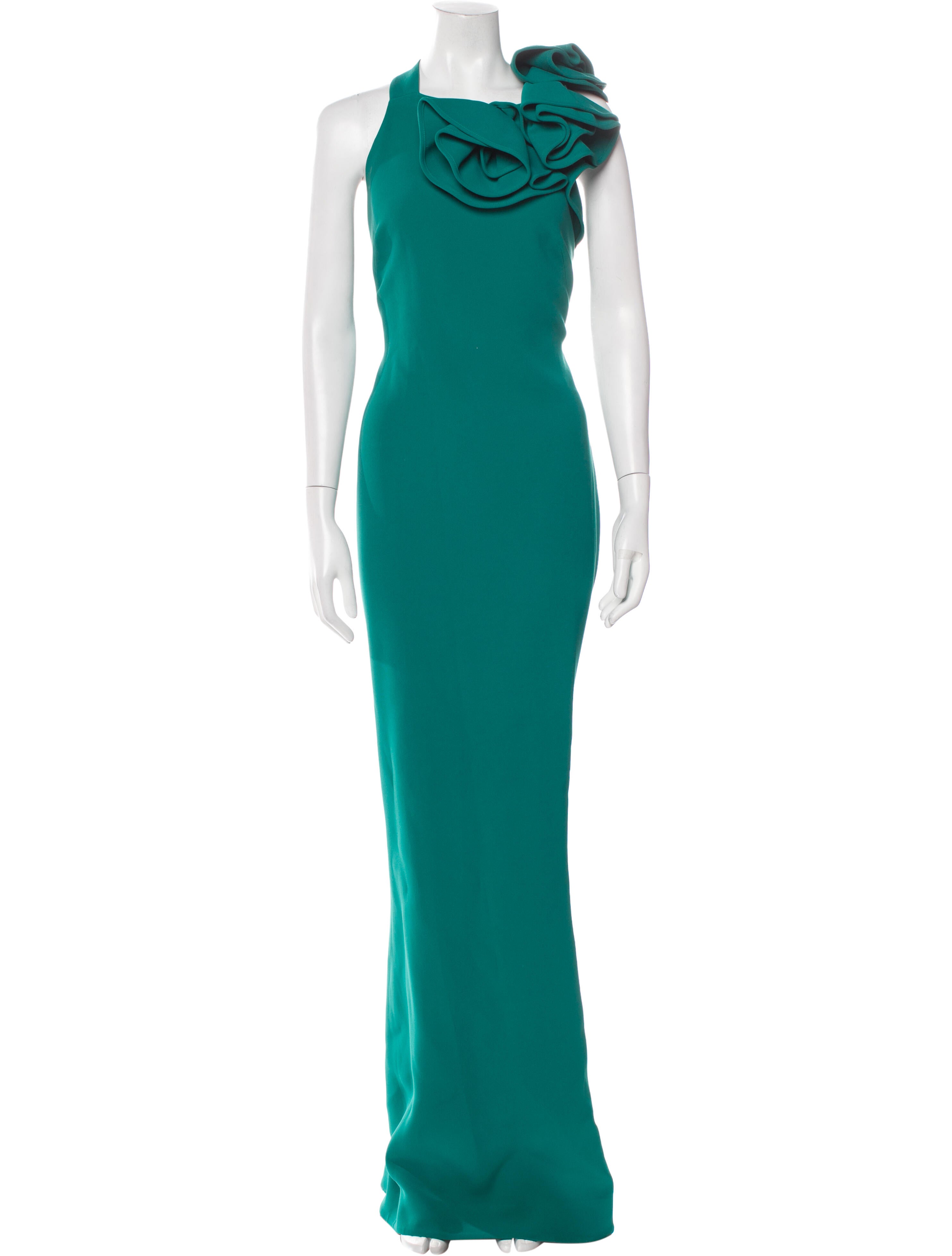 Elie Saab Square Neckline Long Dress