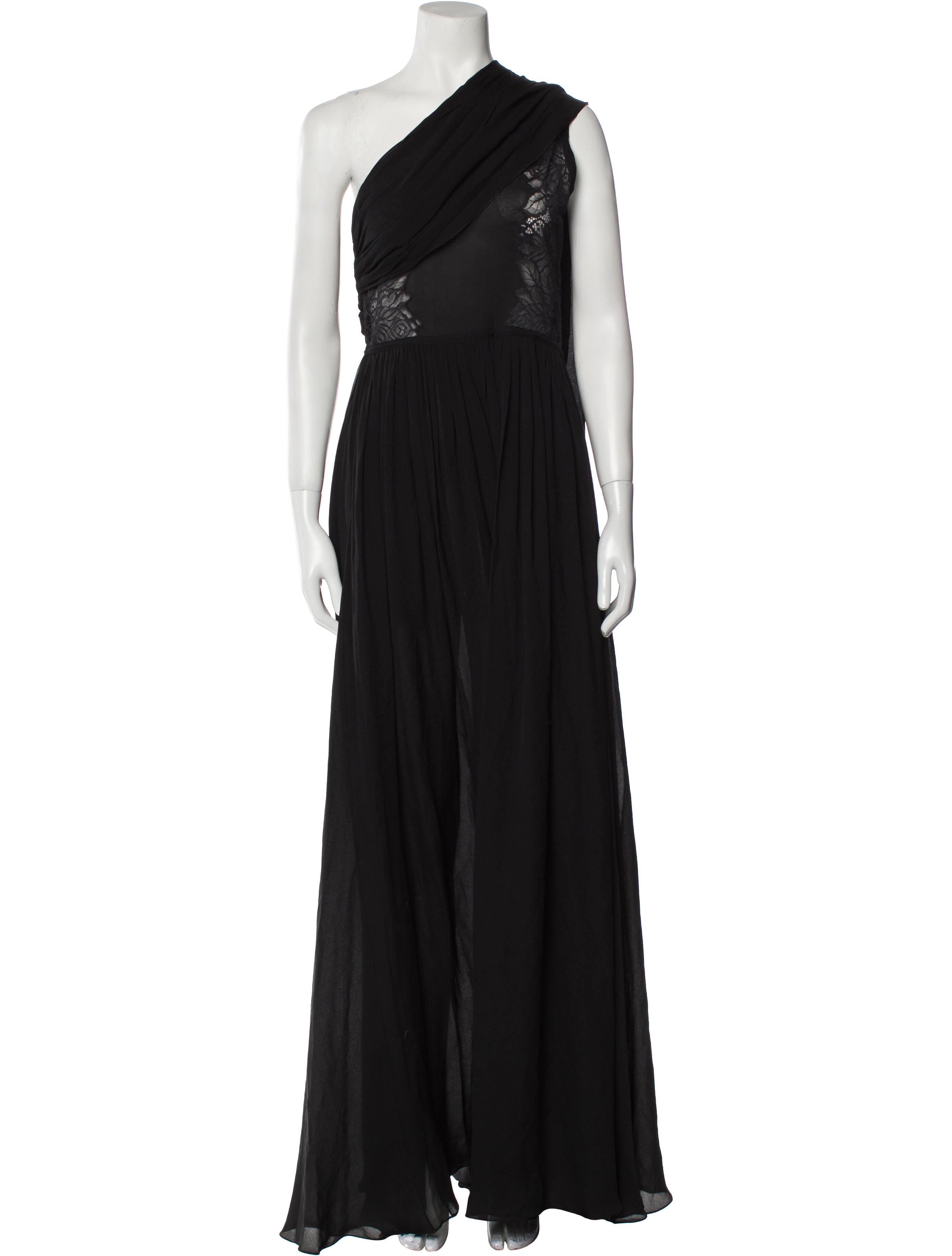 Elie Saab Silk One-Shoulder Jumpsuit
