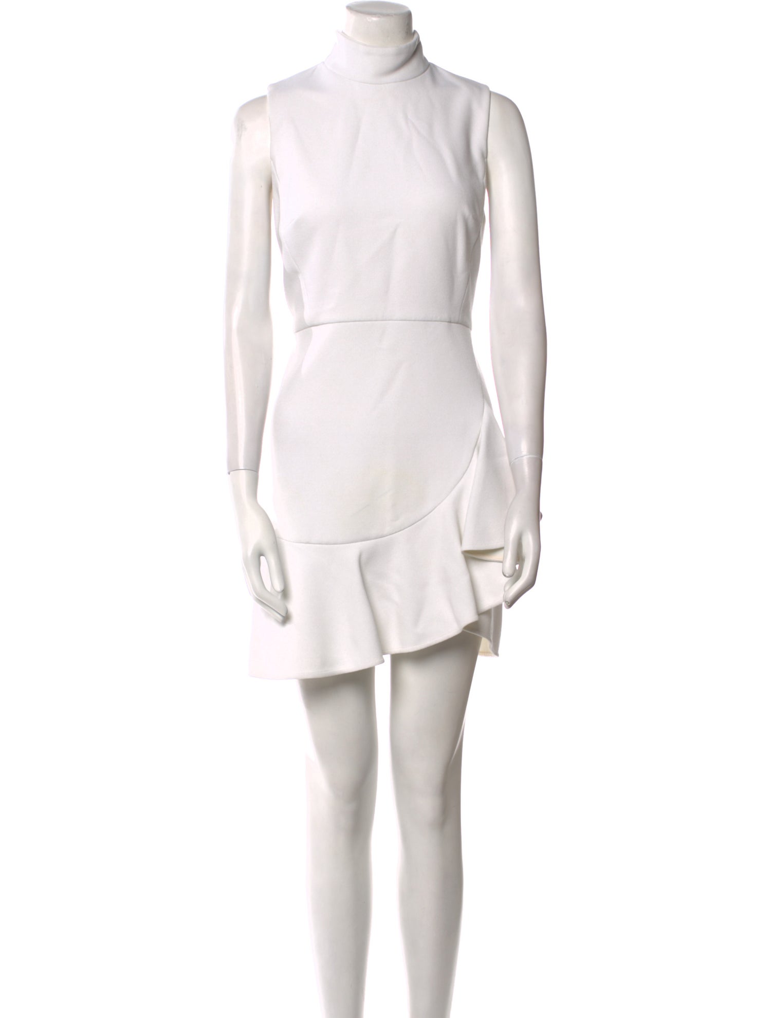 Elie Saab Mock Neck Mini Dress