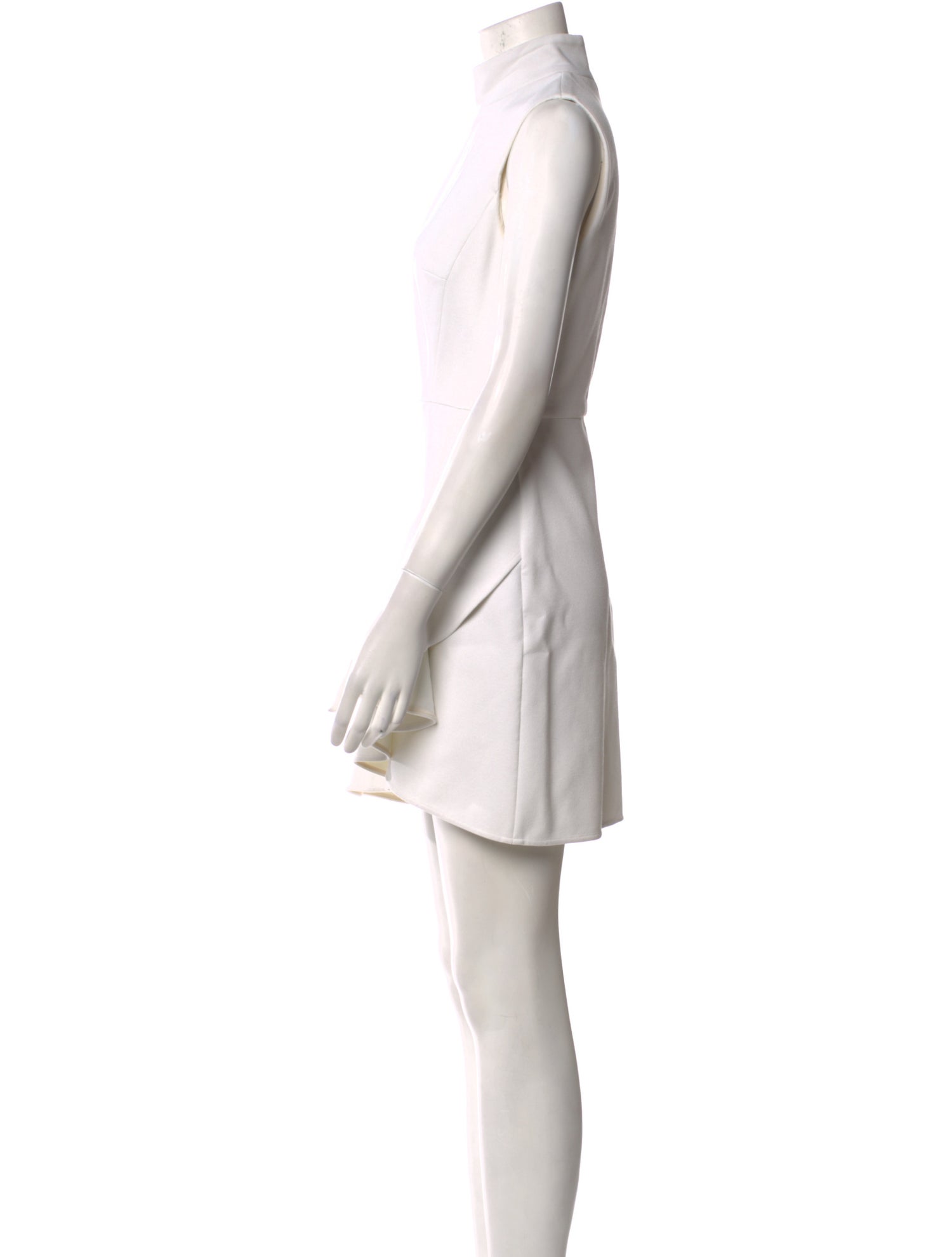 Elie Saab Mock Neck Mini Dress