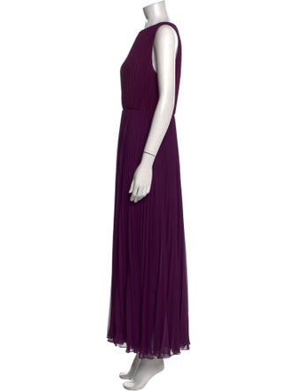 Elie Saab Bateau Neckline Long Dress