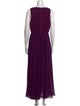 Elie Saab Bateau Neckline Long Dress
