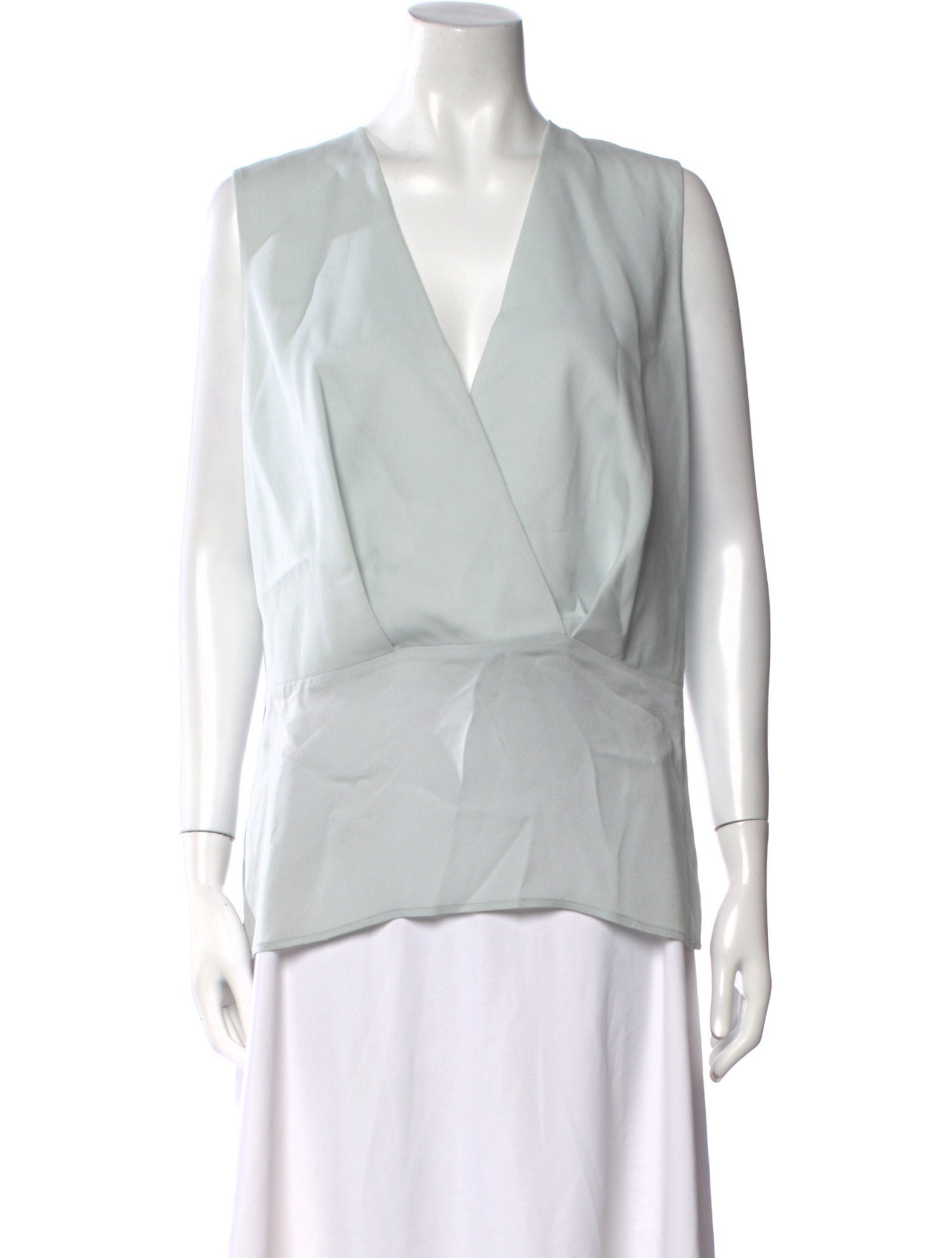 Elie Saab Silk V-Neck Blouse w/ Tags