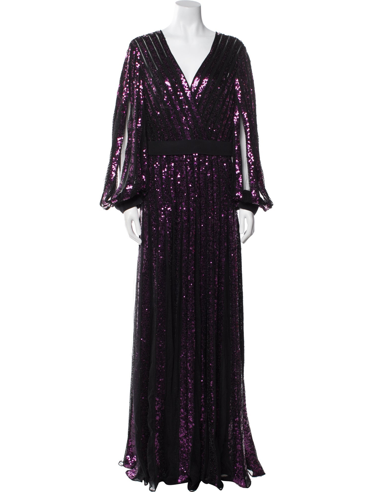 Elie Saab V-Neck Long Dress w/ Tags