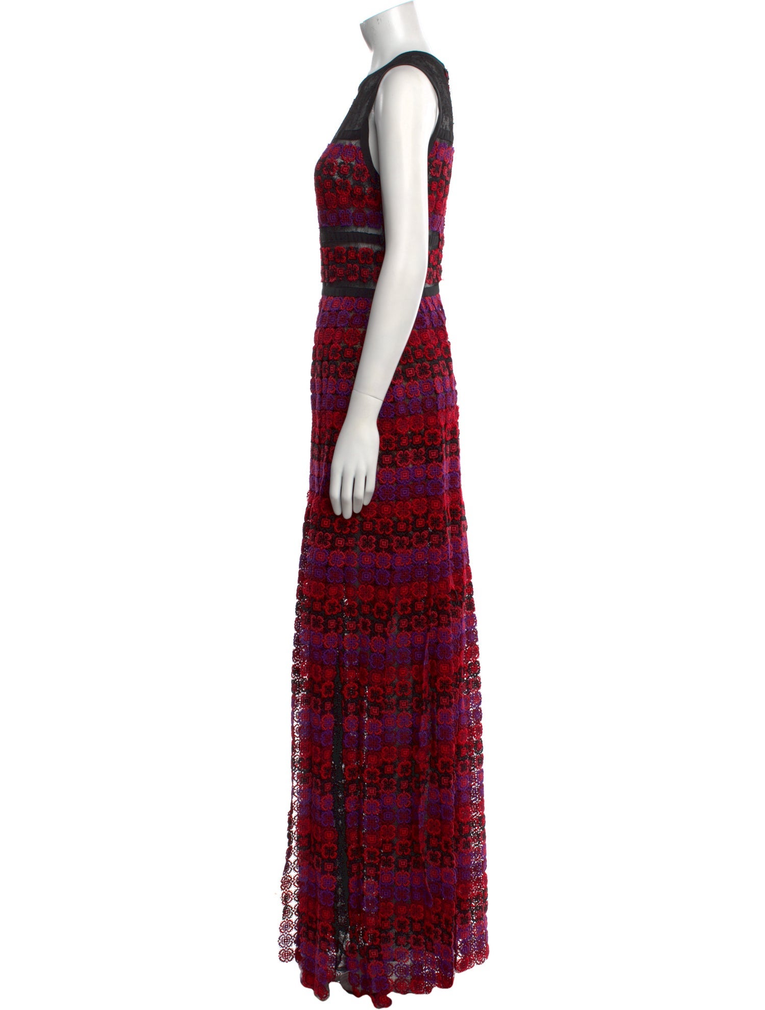 Elie Saab Lace Pattern Long Dress w/ Tags