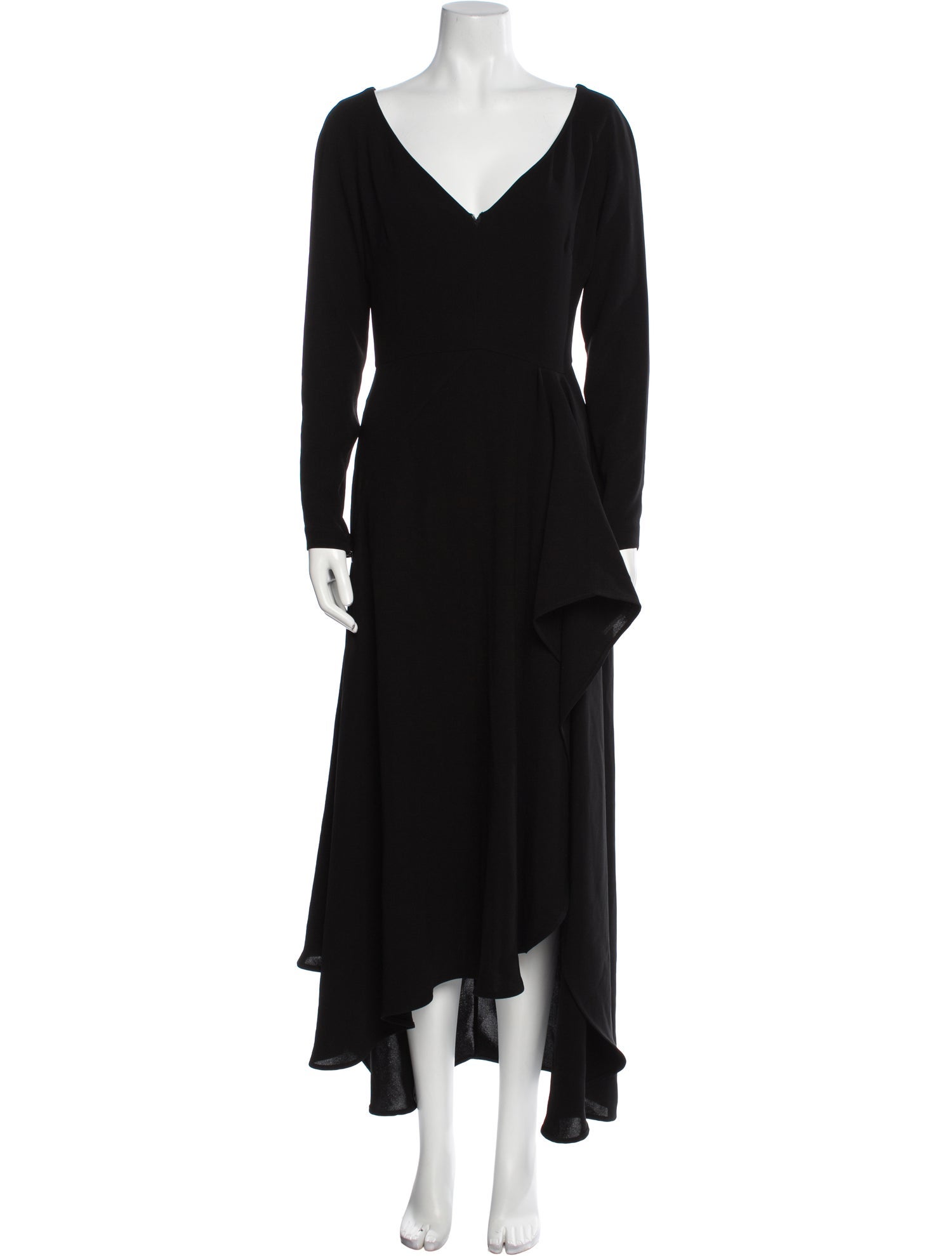 Elie Saab V-Neck Midi Length Dress