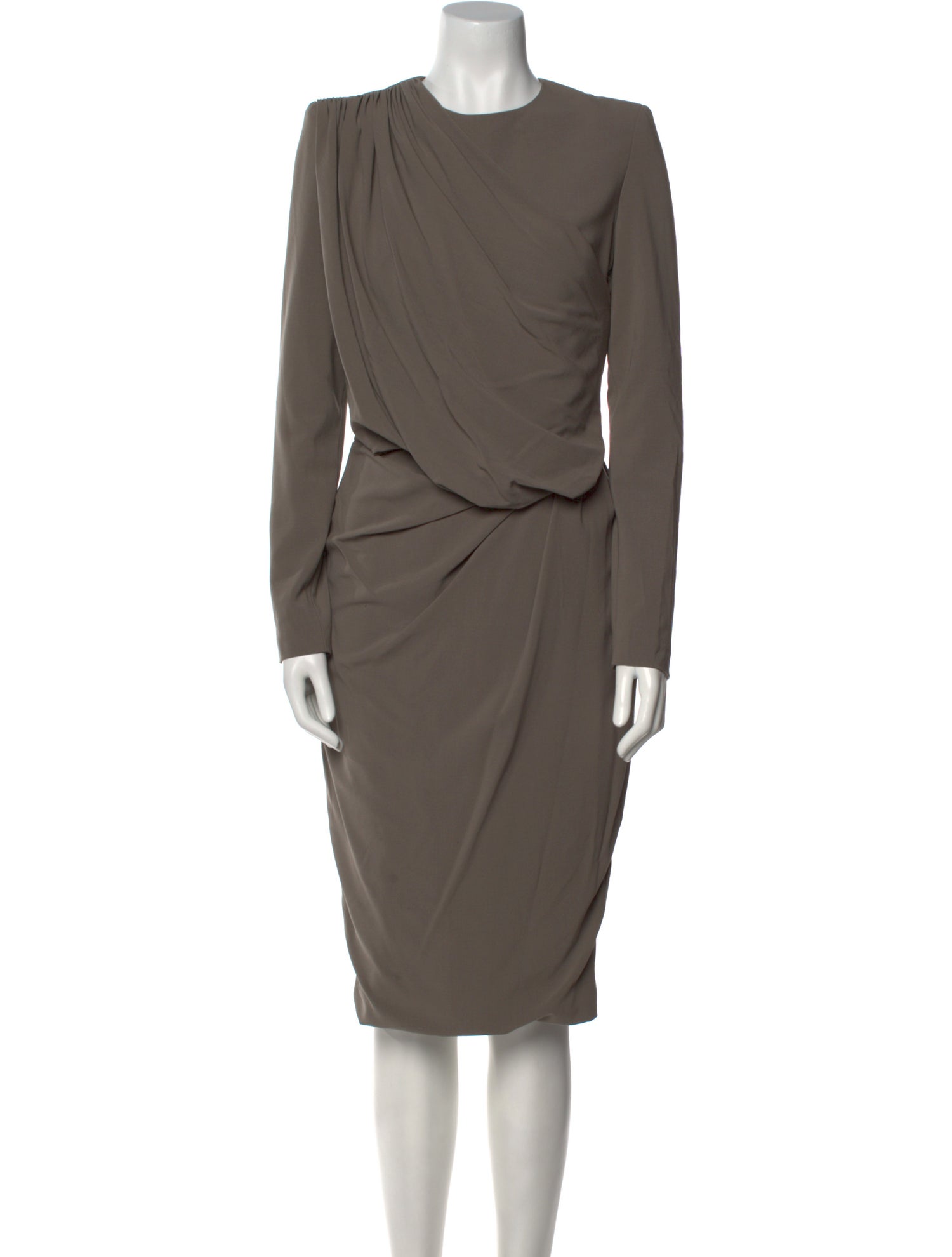 Elie Saab Crew Neck Midi Length Dress