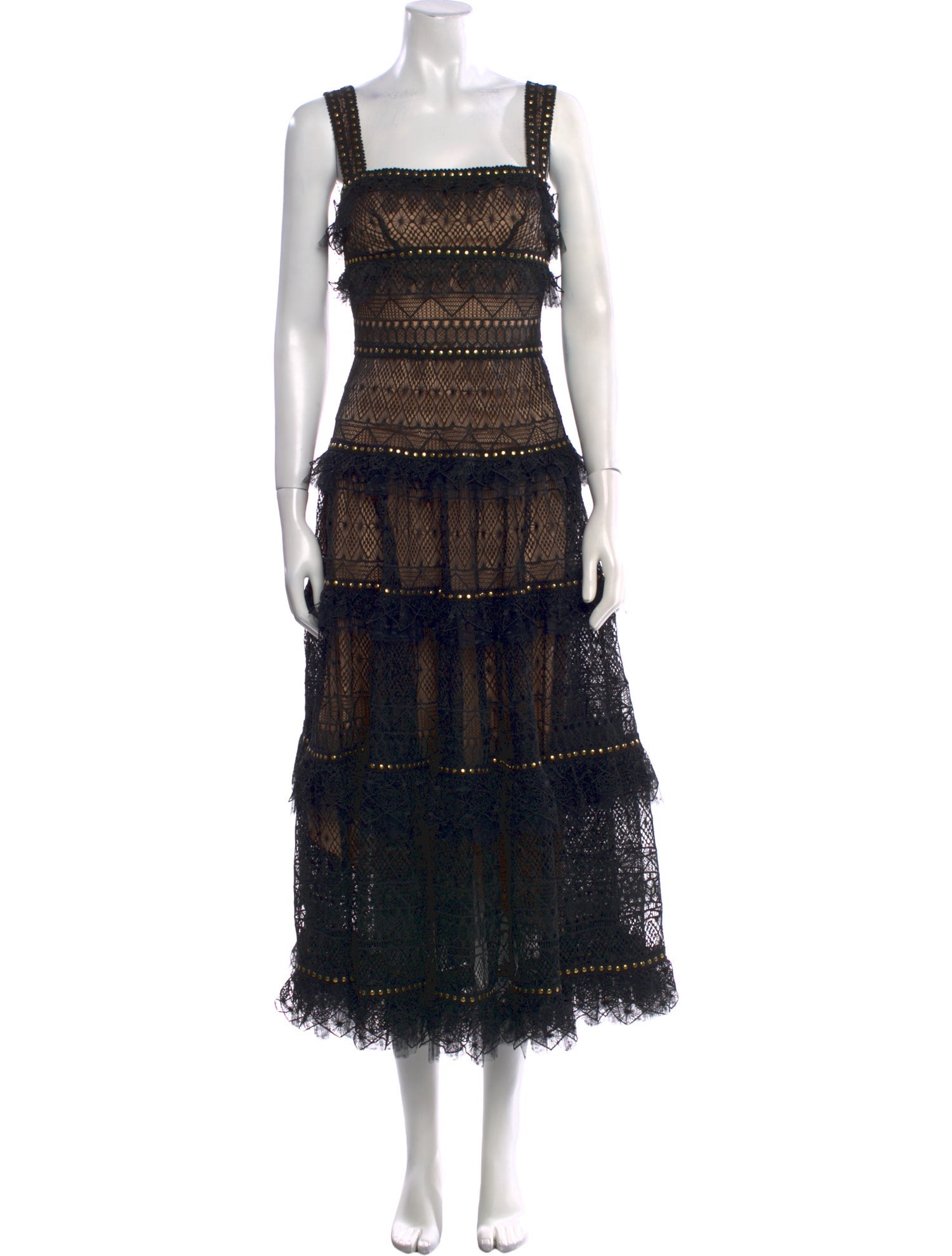 Elie Saab Lace Pattern Long Dress