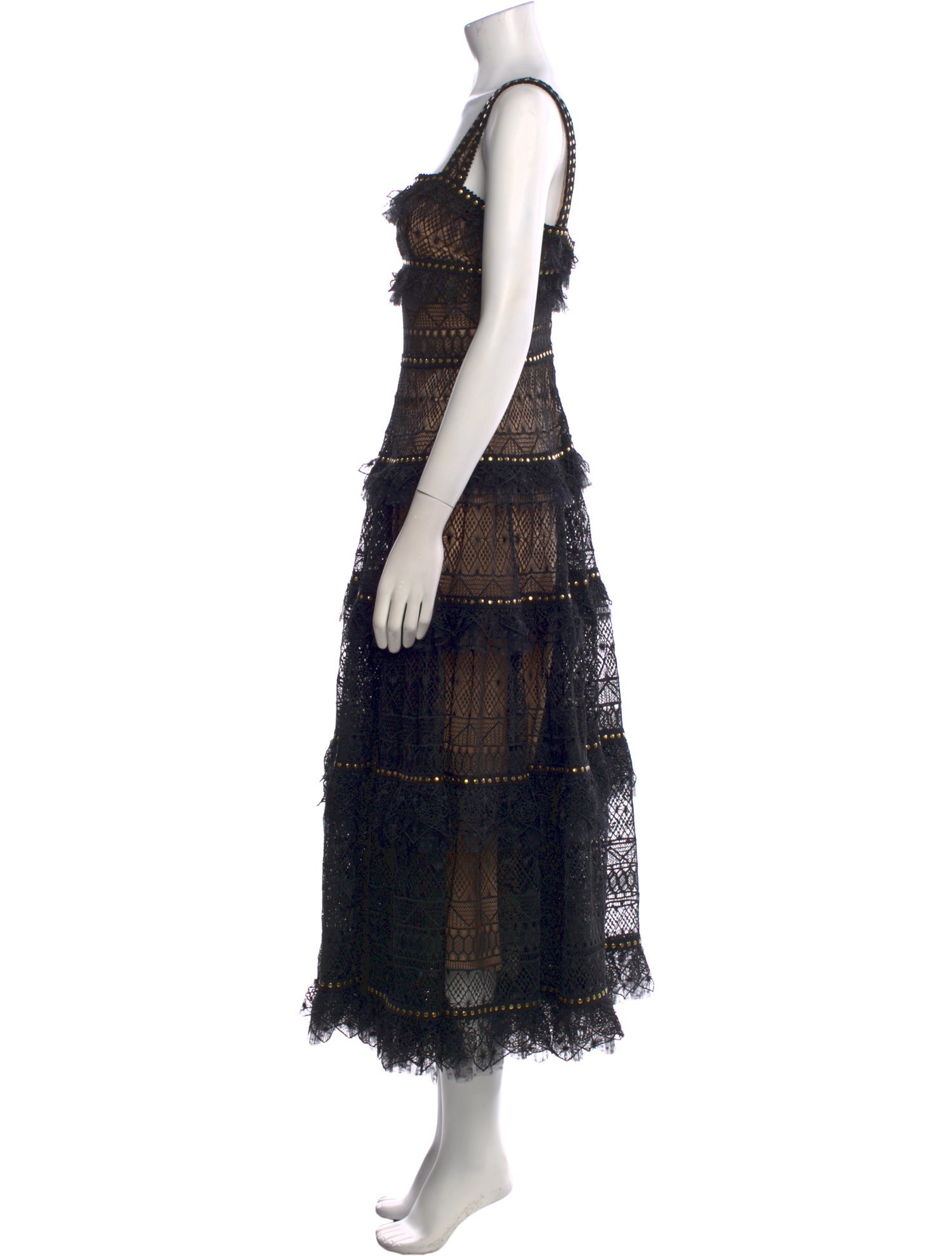 Elie Saab Lace Pattern Long Dress