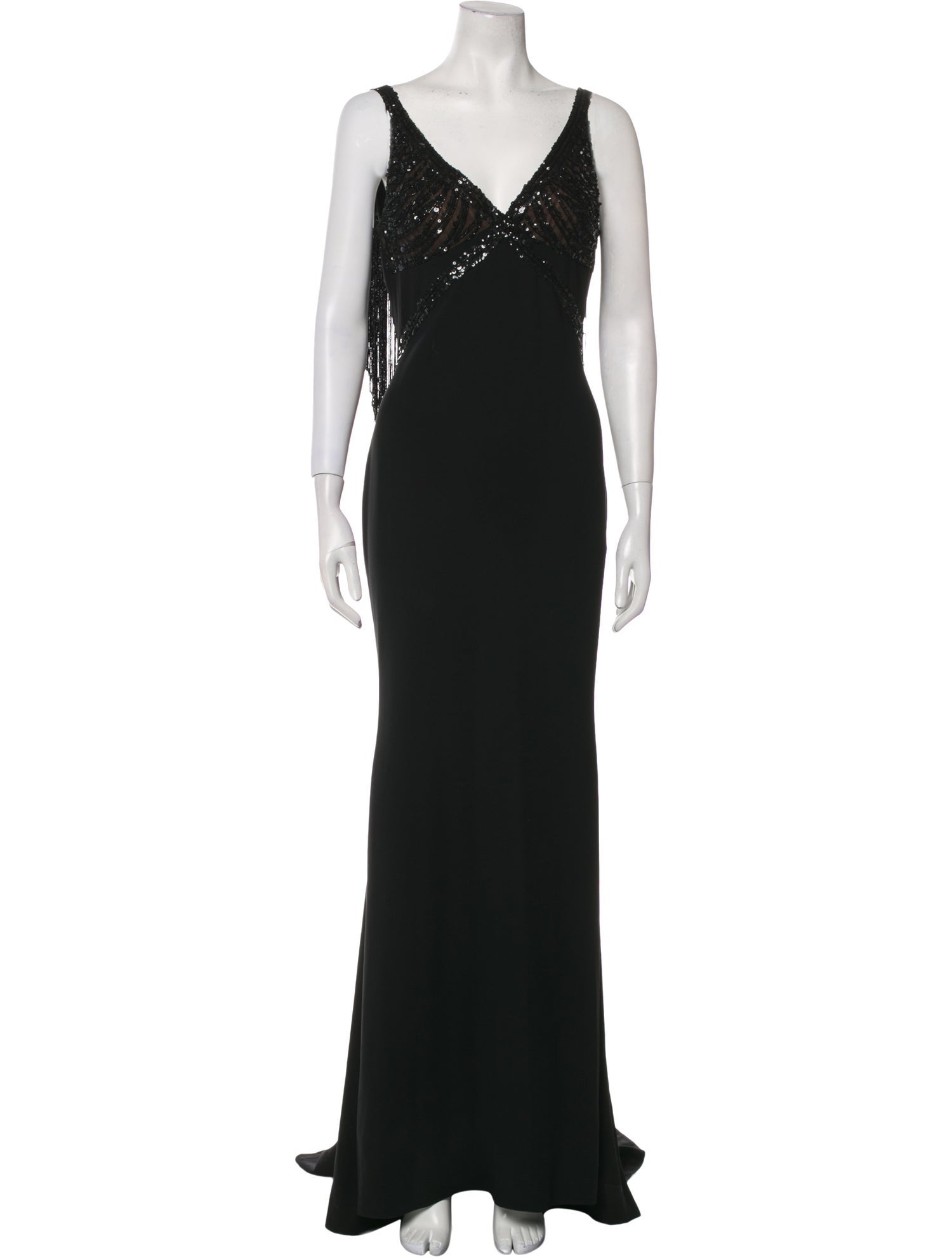 Elie Saab V-Neck Long Dress