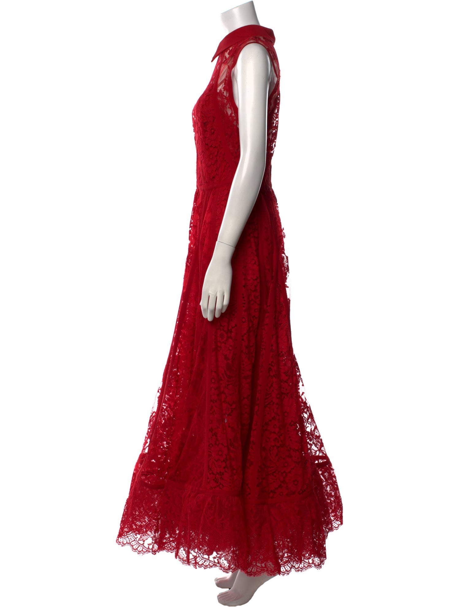 Elie Saab Lace Pattern Long Dress