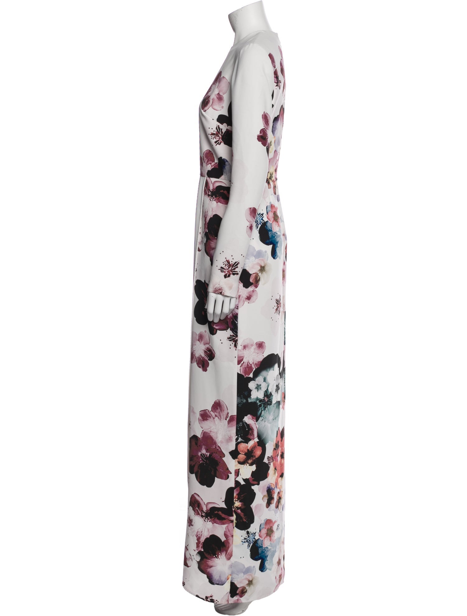Elie Saab Floral Print Long Dress
