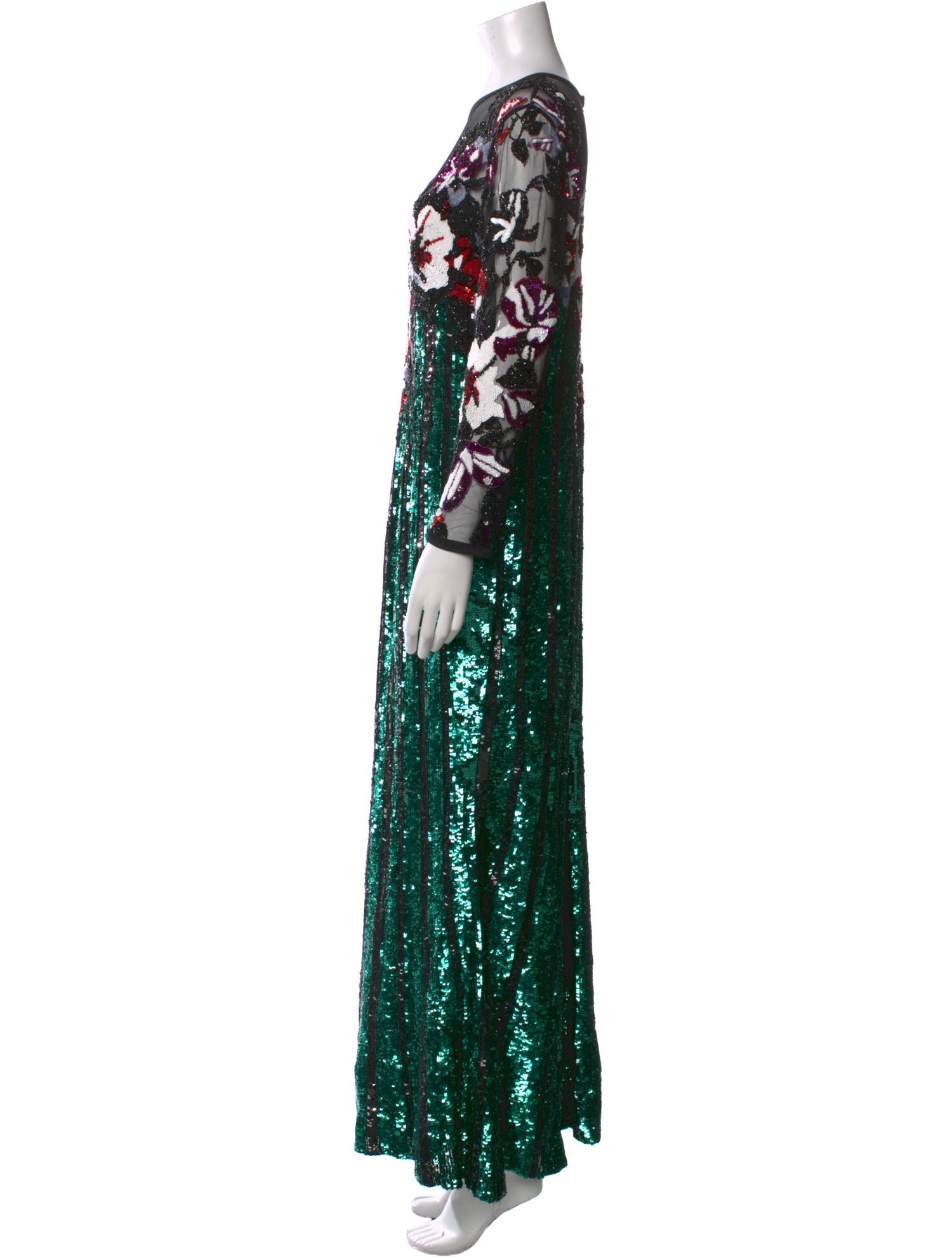 Elie Saab Printed Long Dress