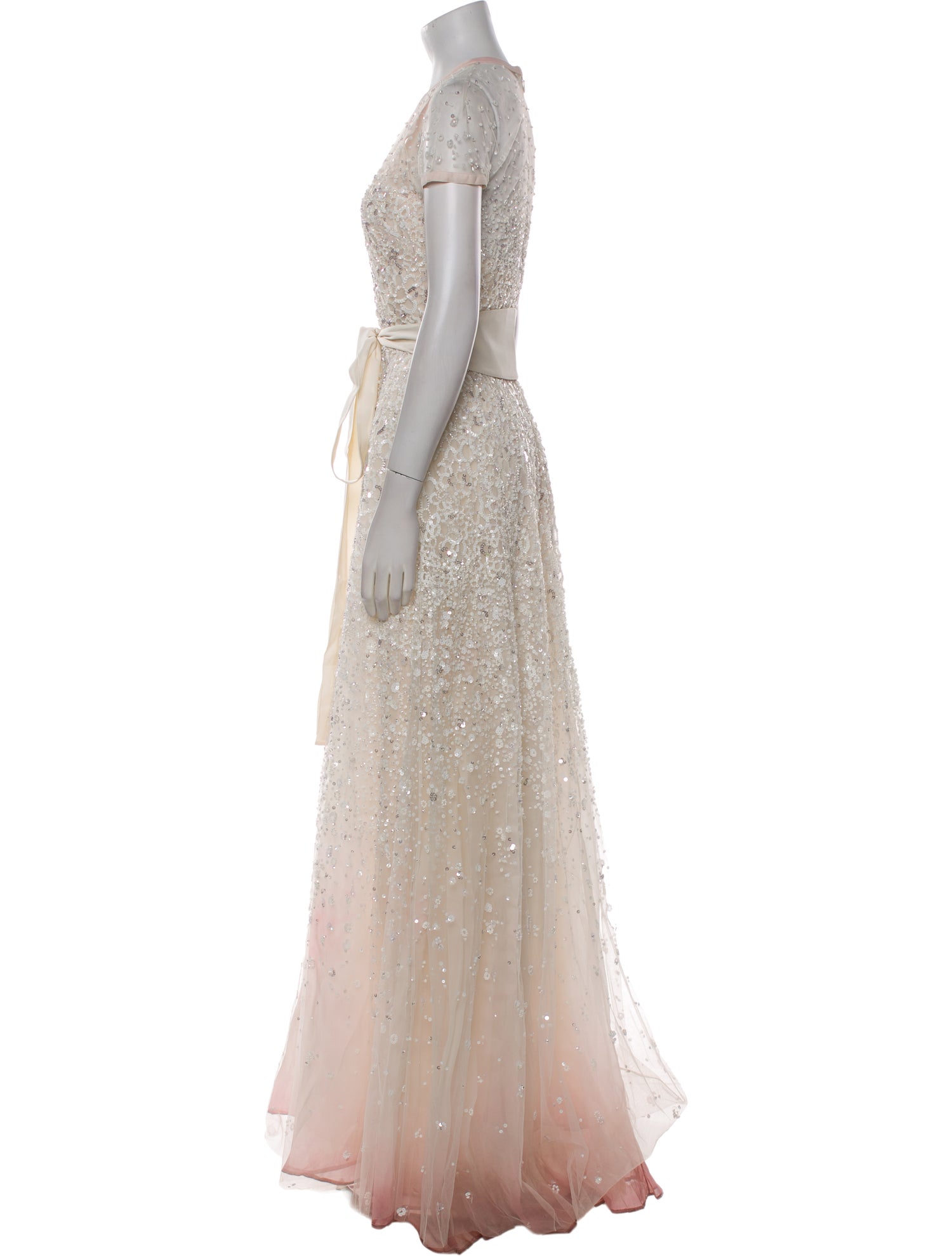 Elie Saab V-Neck Long Dress