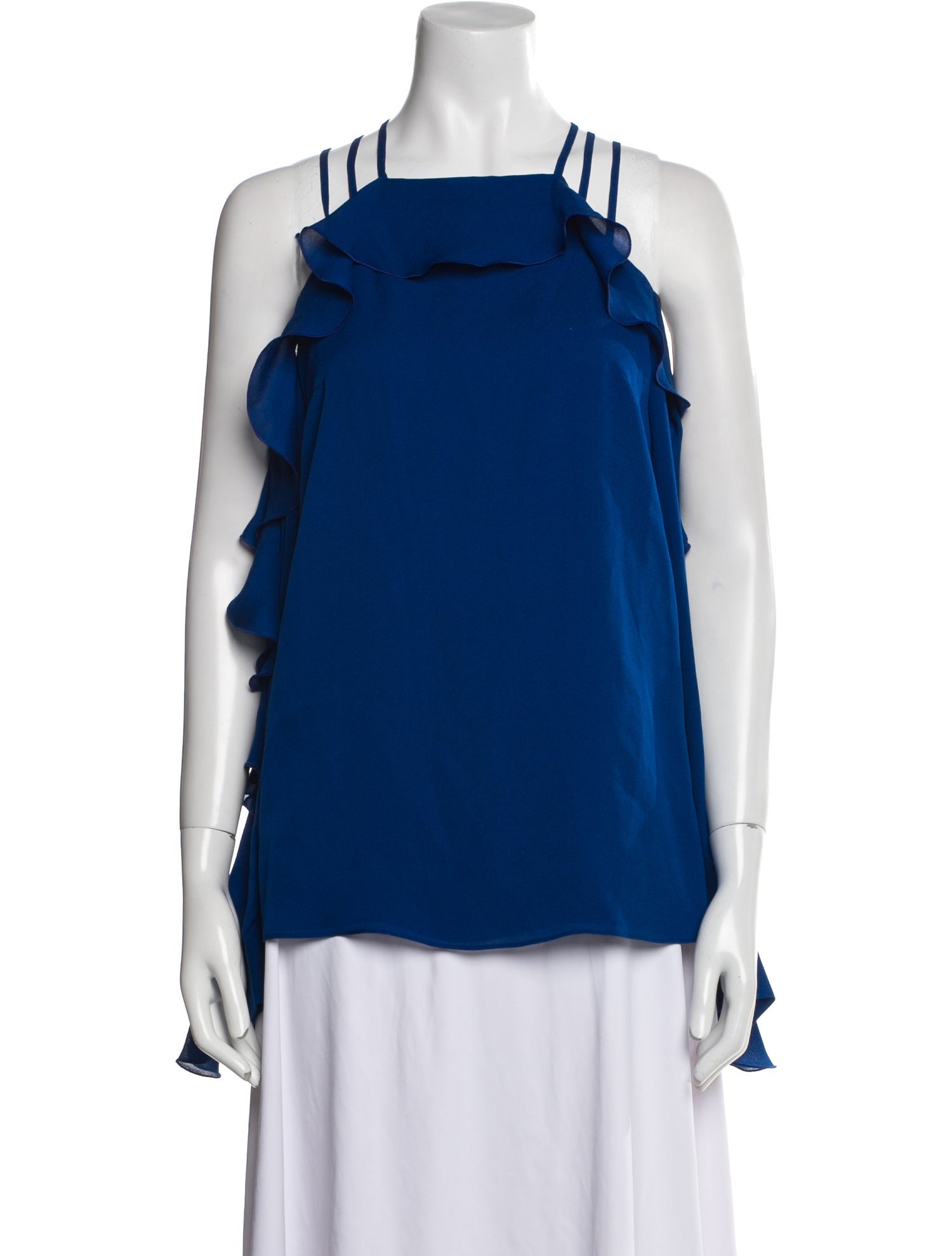 Elie Saab Silk Square Neckline Blouse