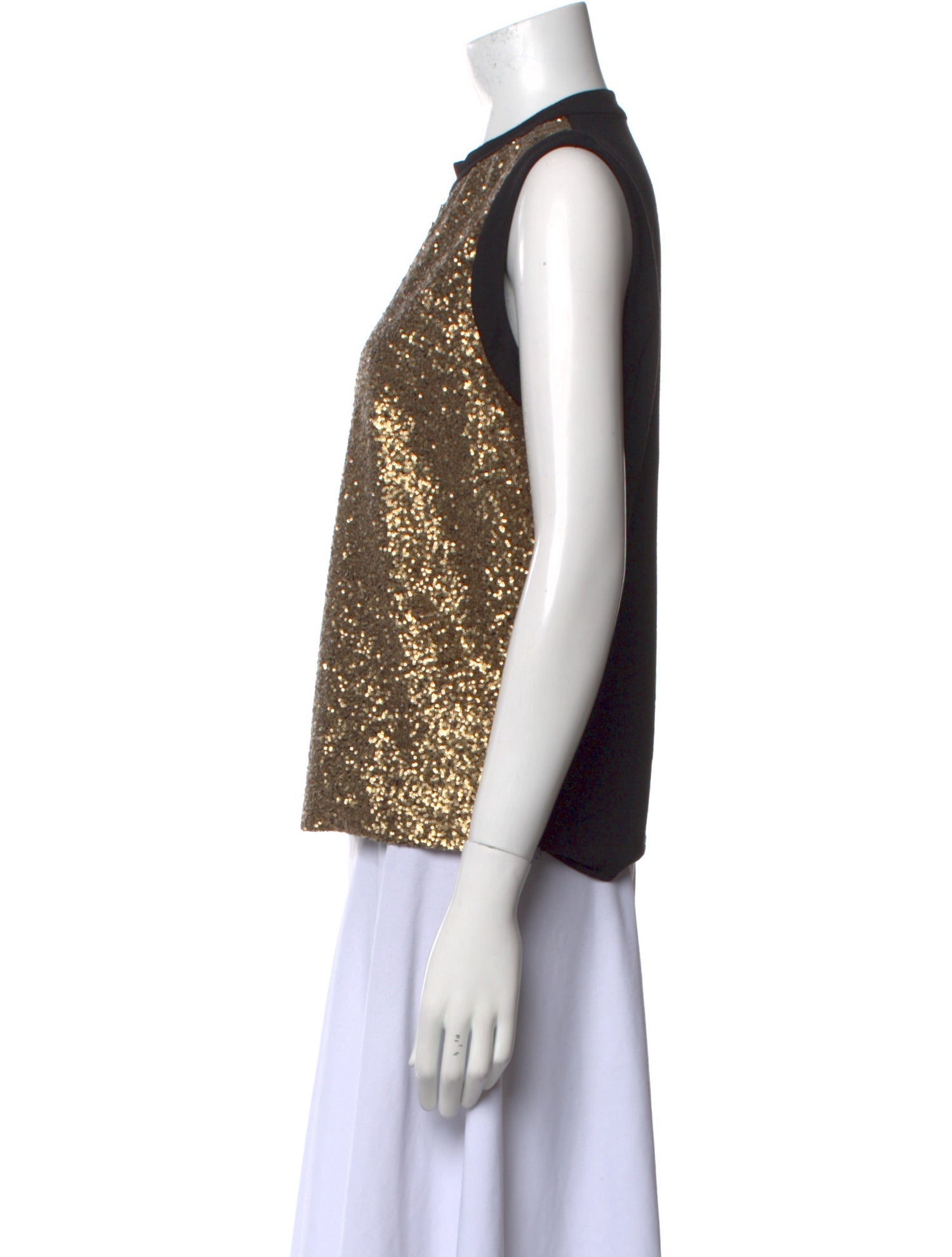 Elie Saab Patterned Crew Neck Top