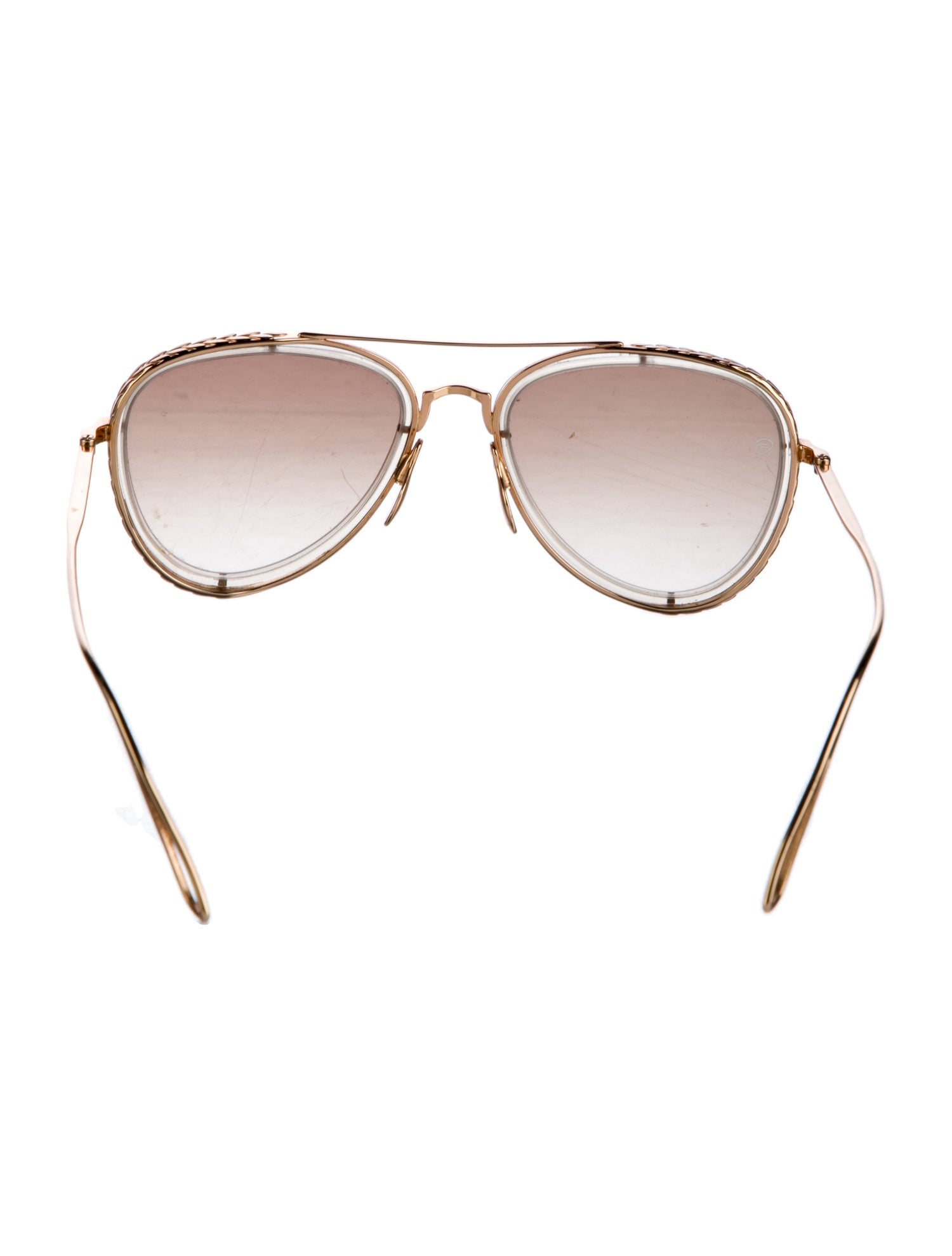 Elie Saab Aviator Gradient Sunglasses