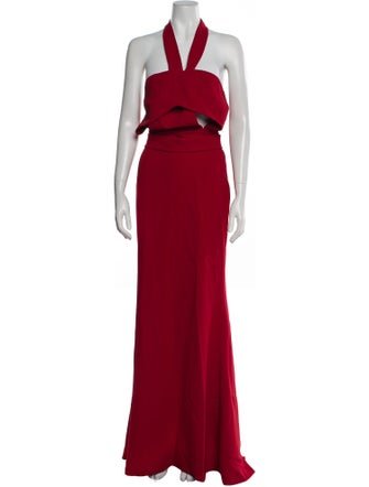Elie Saab Halterneck Long Dress