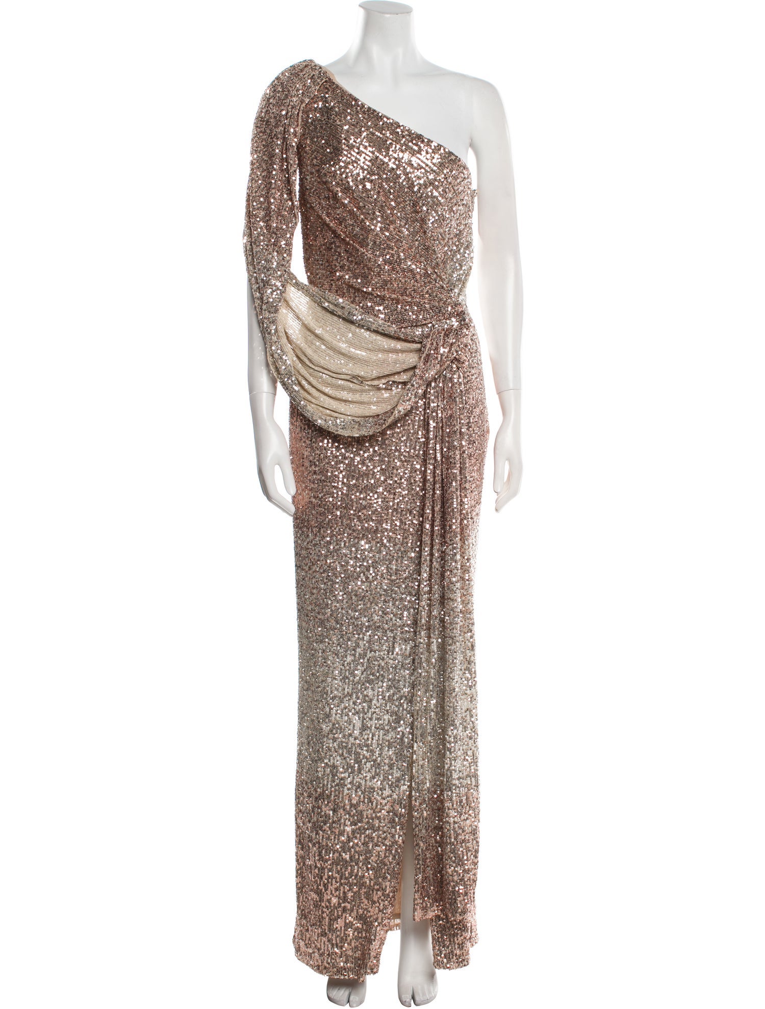 Elie Saab One-Shoulder Long Dress