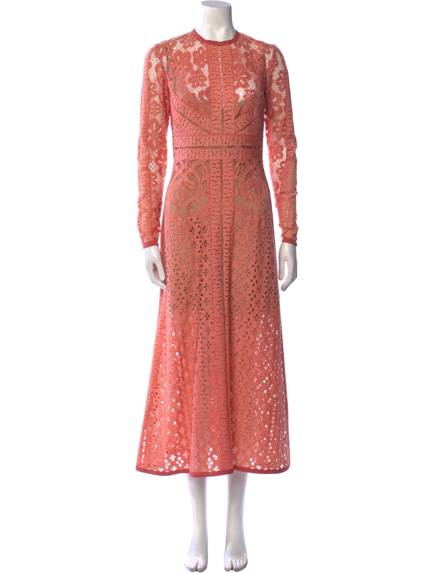 Elie Saab Lace Pattern Long Dress