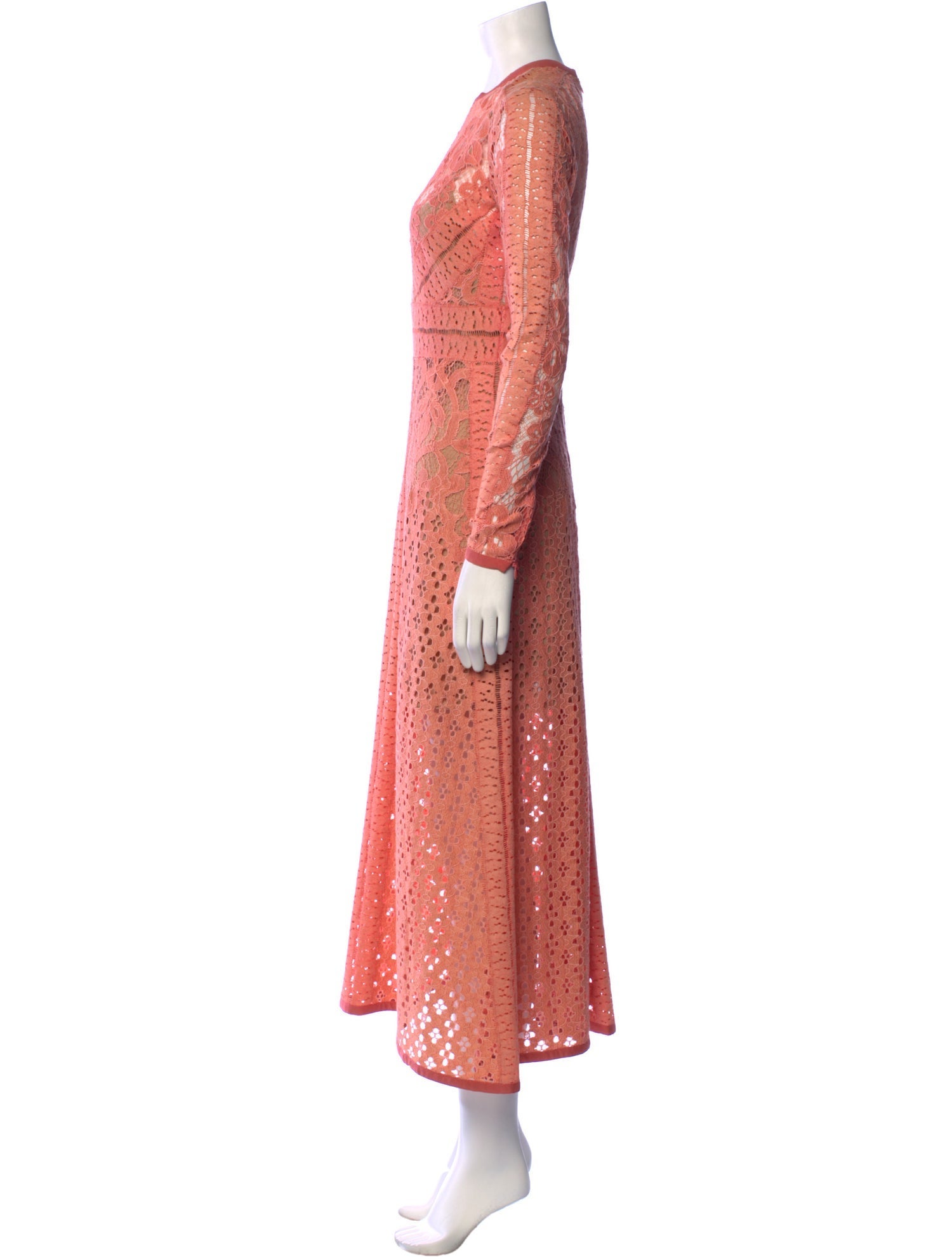 Elie Saab Lace Pattern Long Dress