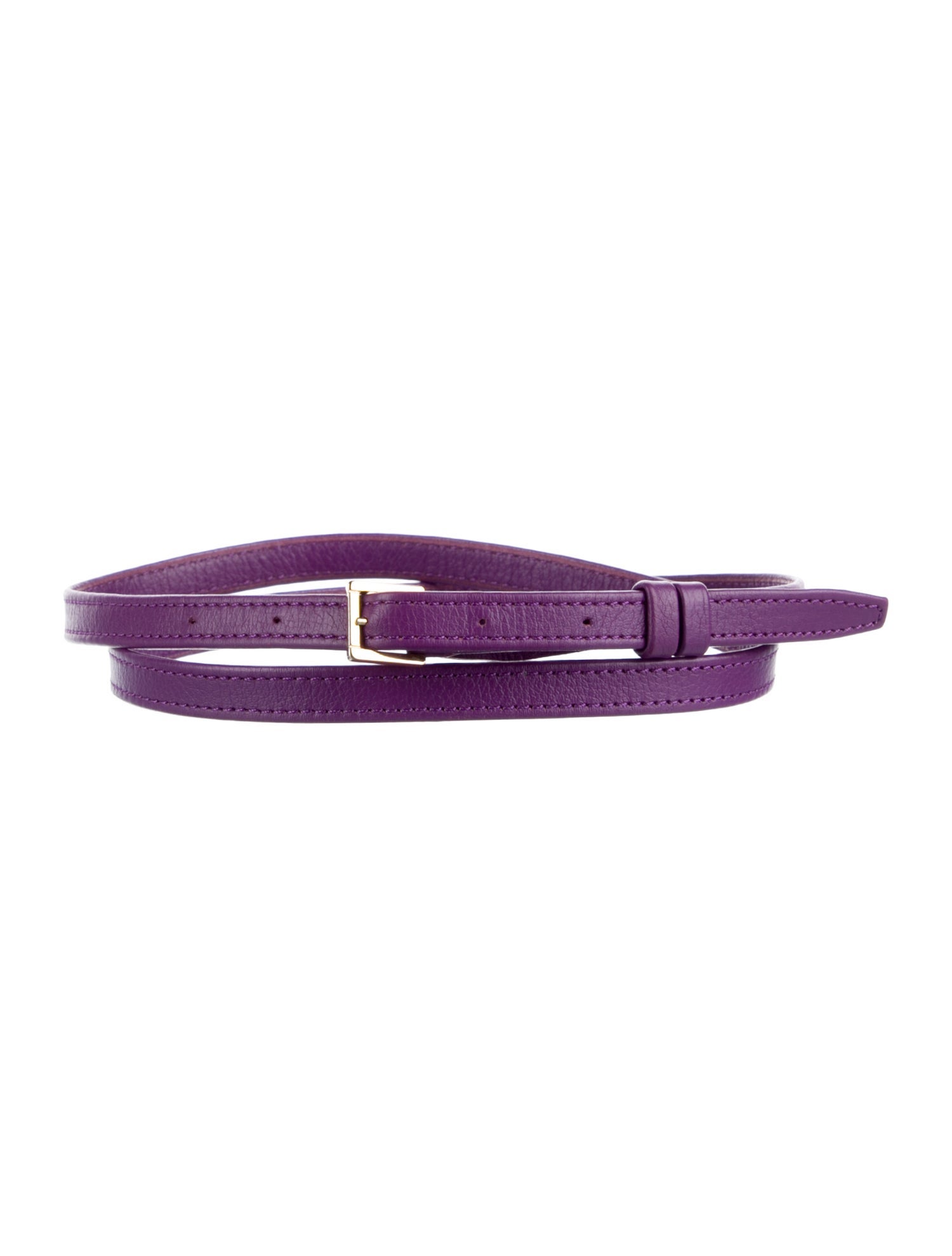 Elie Saab Skinny Leather Belt