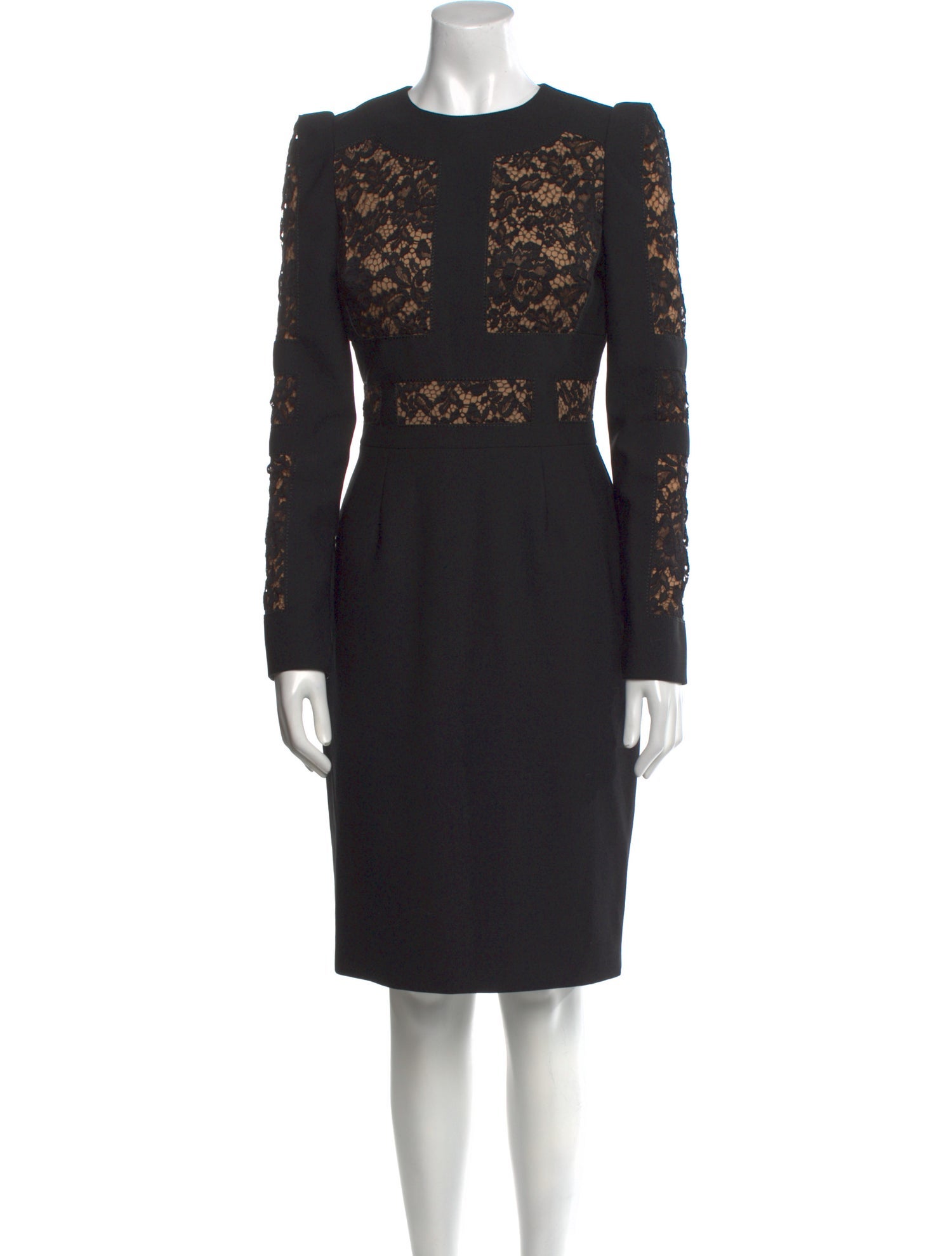 Elie Saab Crew Neck Knee-Length Dress
