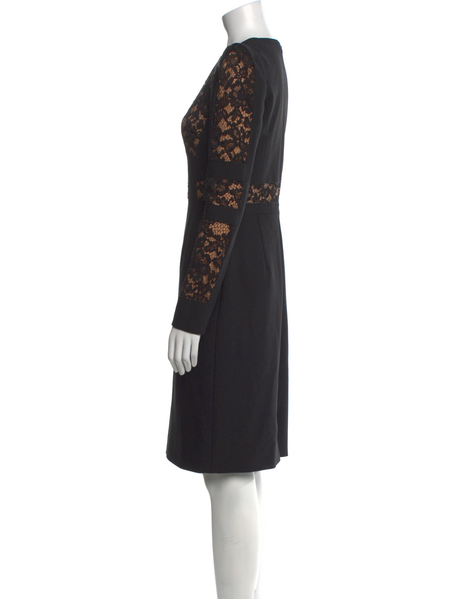 Elie Saab Crew Neck Knee-Length Dress