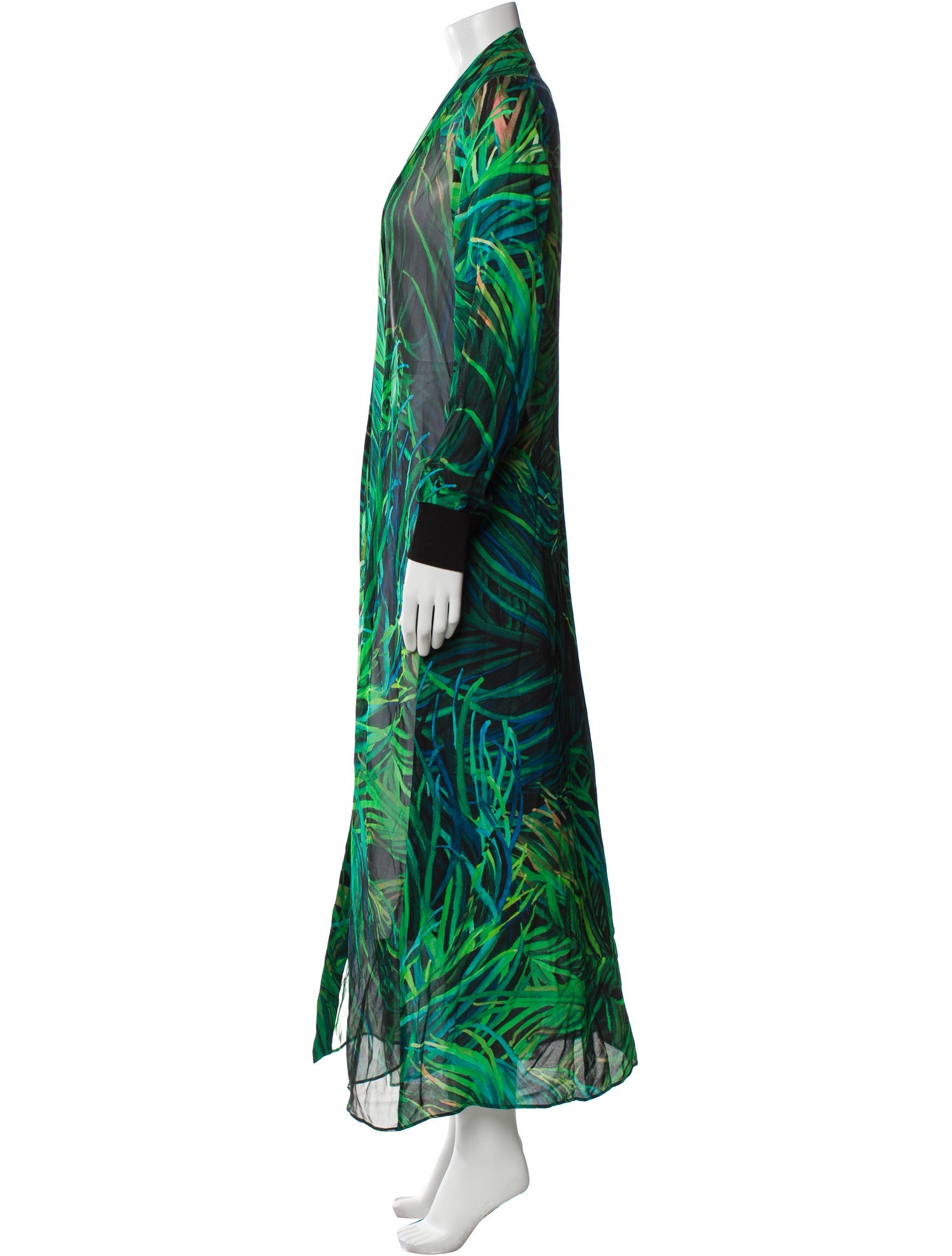 Elie Saab Silk Printed Robe