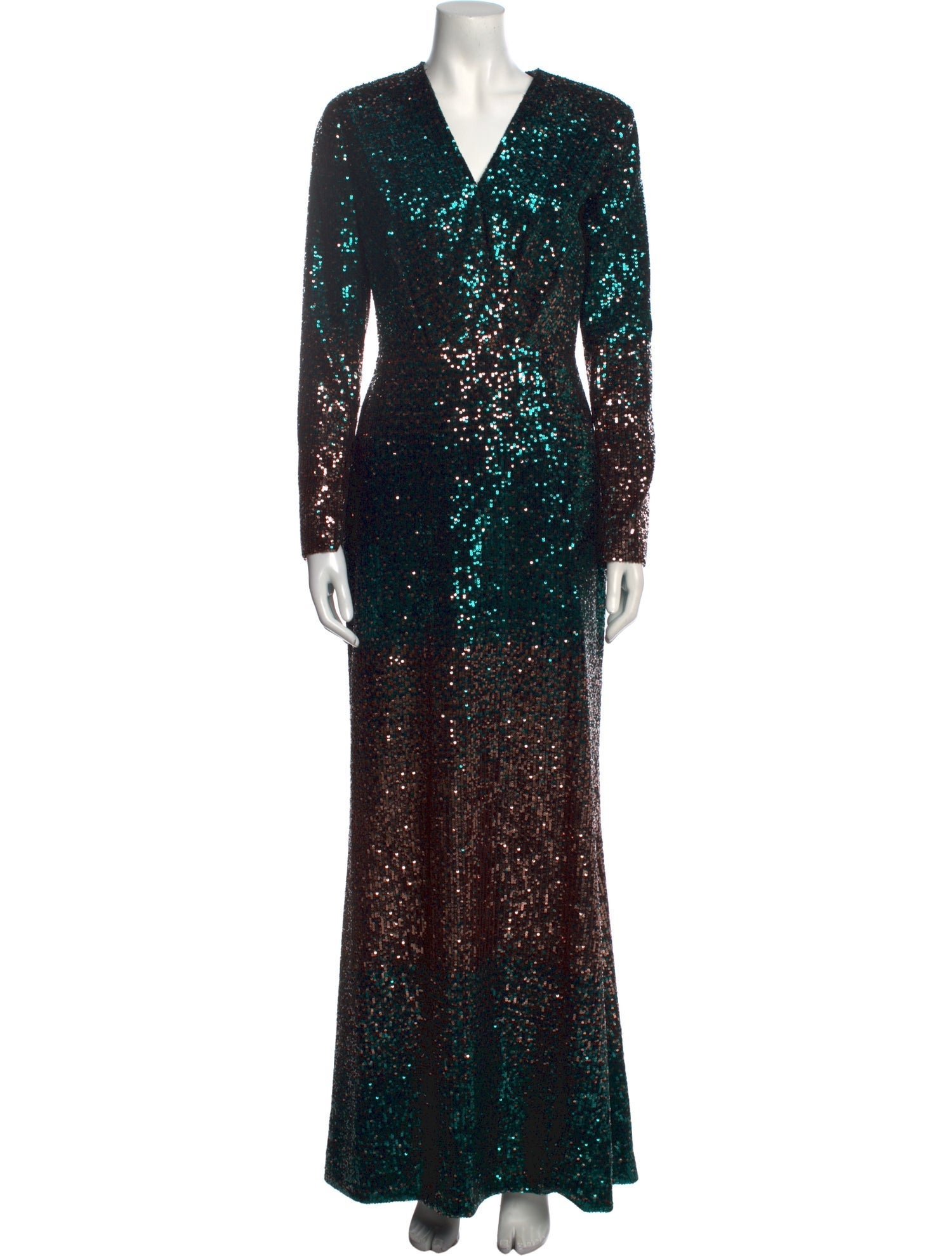 Elie Saab V-Neck Long Dress