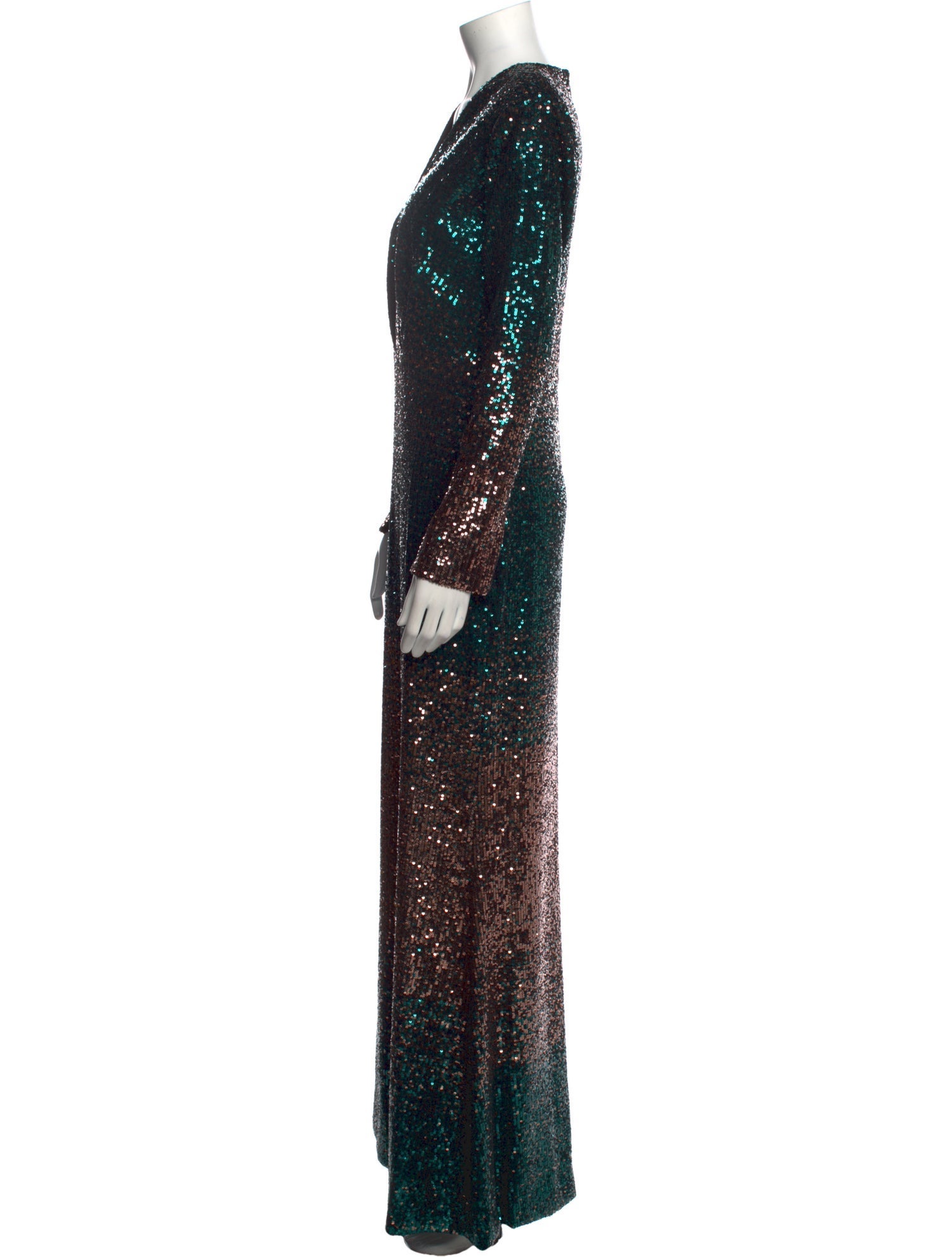 Elie Saab V-Neck Long Dress
