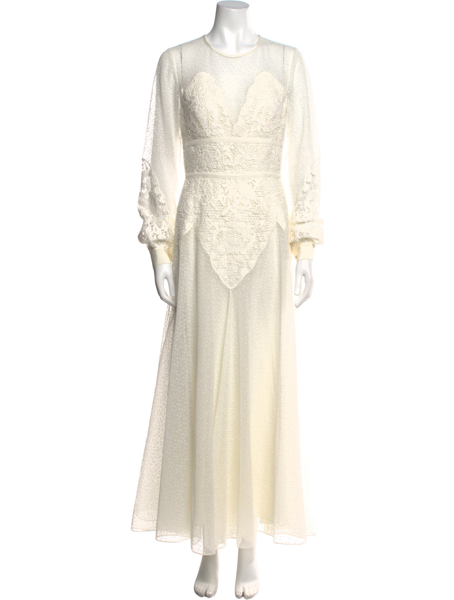 Elie Saab Crew Neck Long Dress w/ Tags