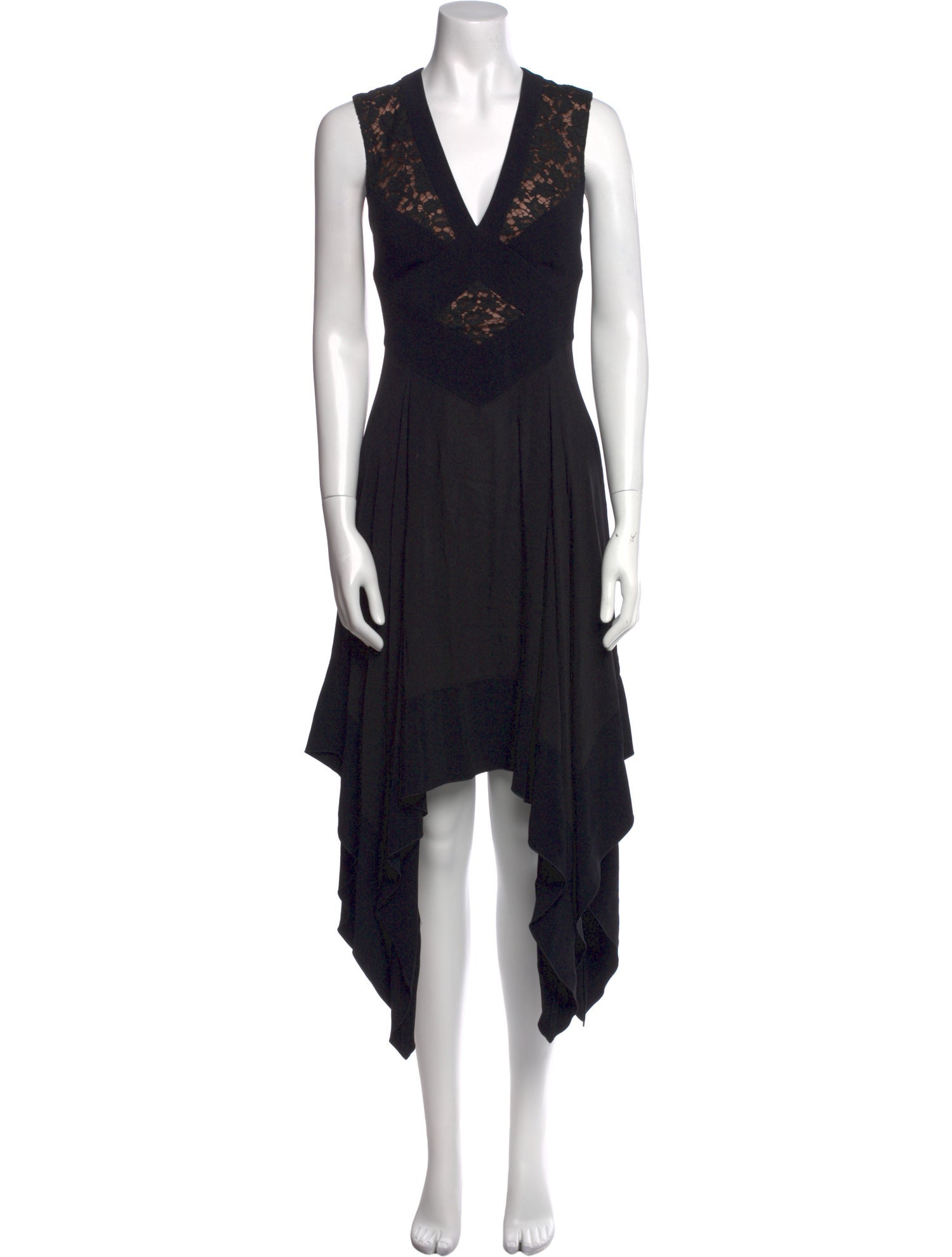 Elie Saab Lace Pattern Midi Length Dress