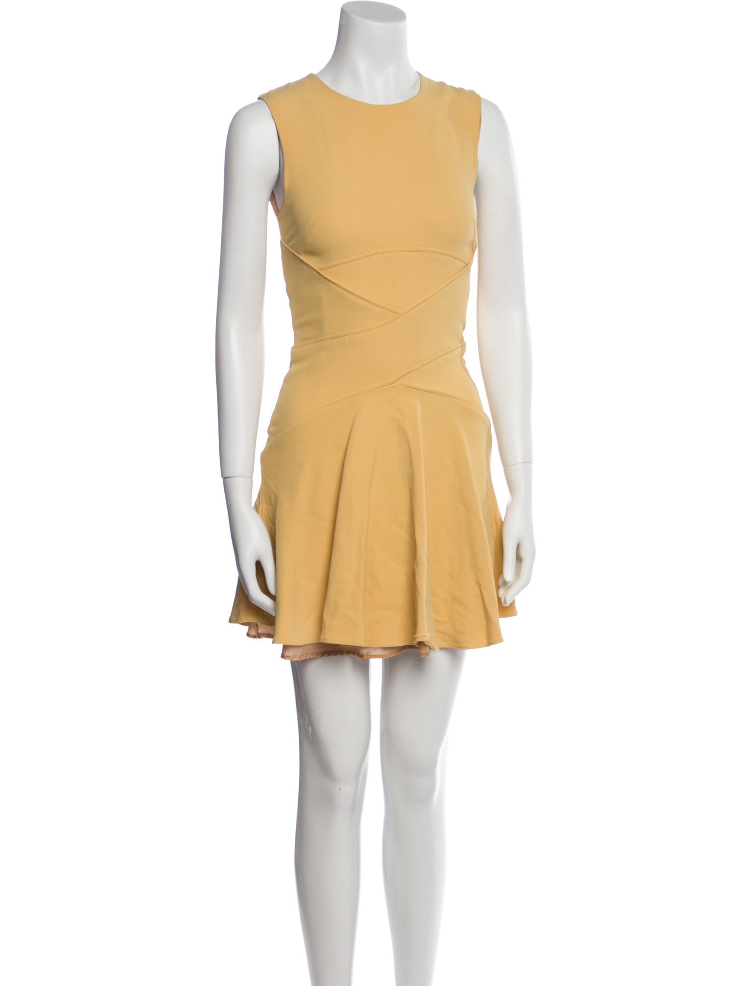Elie Saab Crew Neck Mini Dress