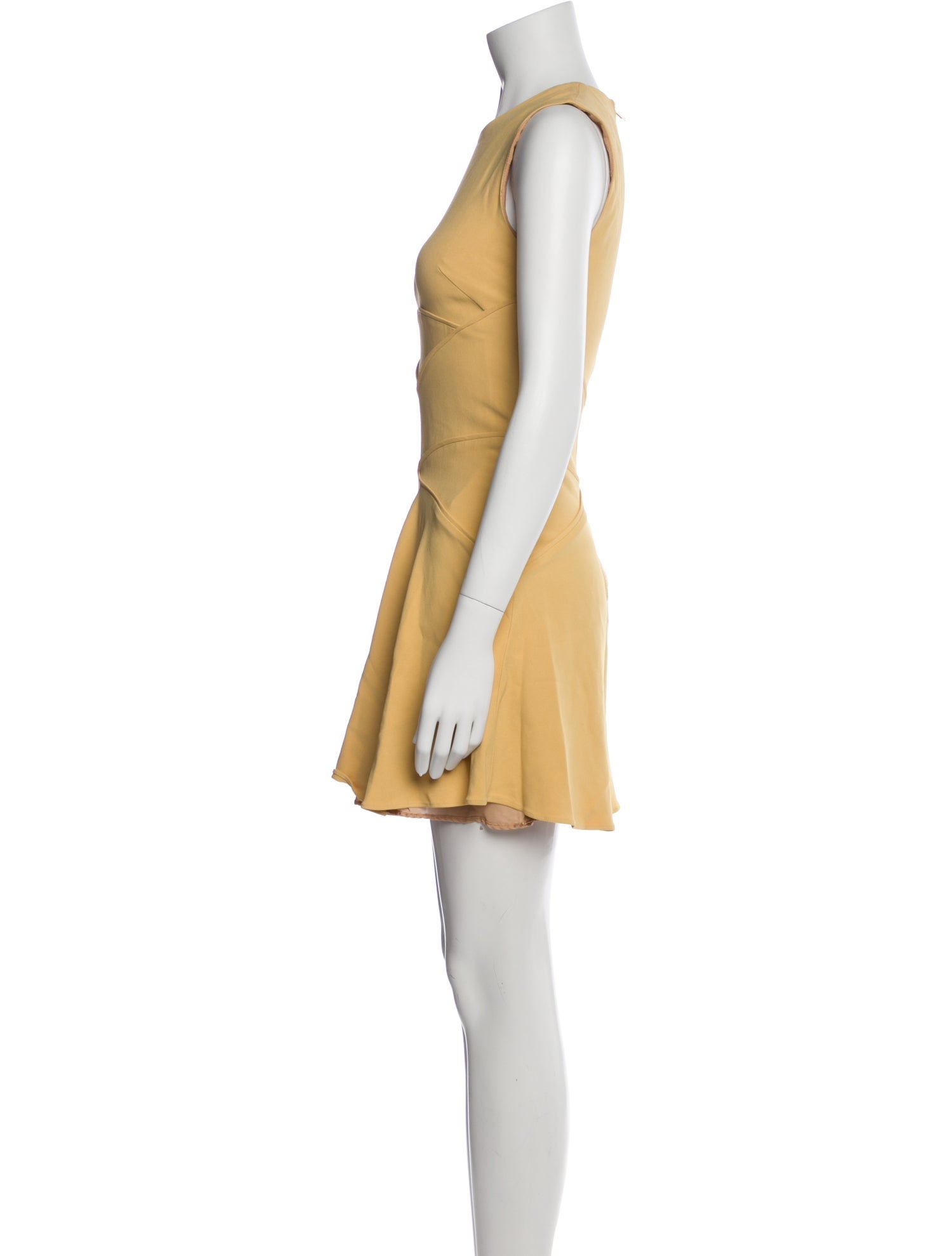 Elie Saab Crew Neck Mini Dress