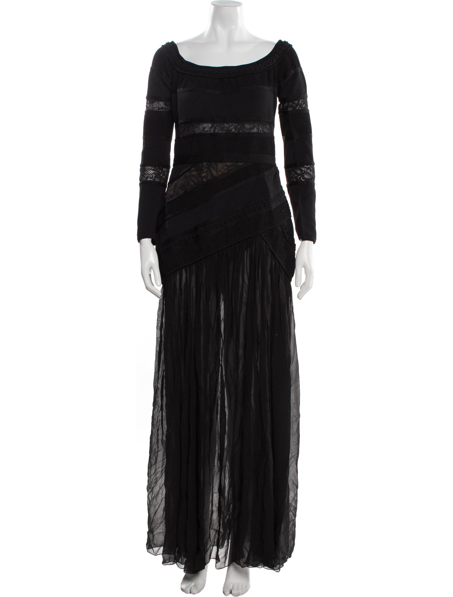 Elie Saab Bateau Neckline Long Dress w/ Tags