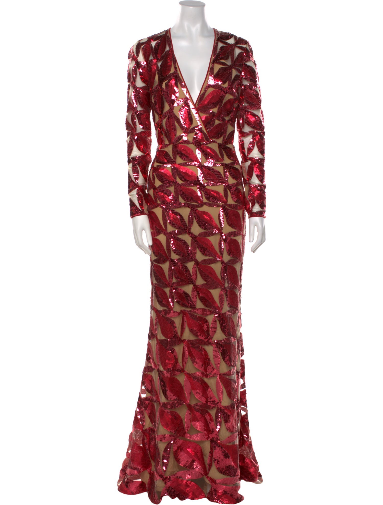 Elie Saab Printed Long Dress